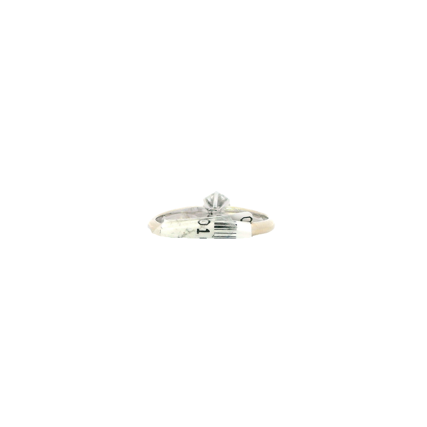 14K Yellow Gold Diamond Solitaire Ring - 0.37ct