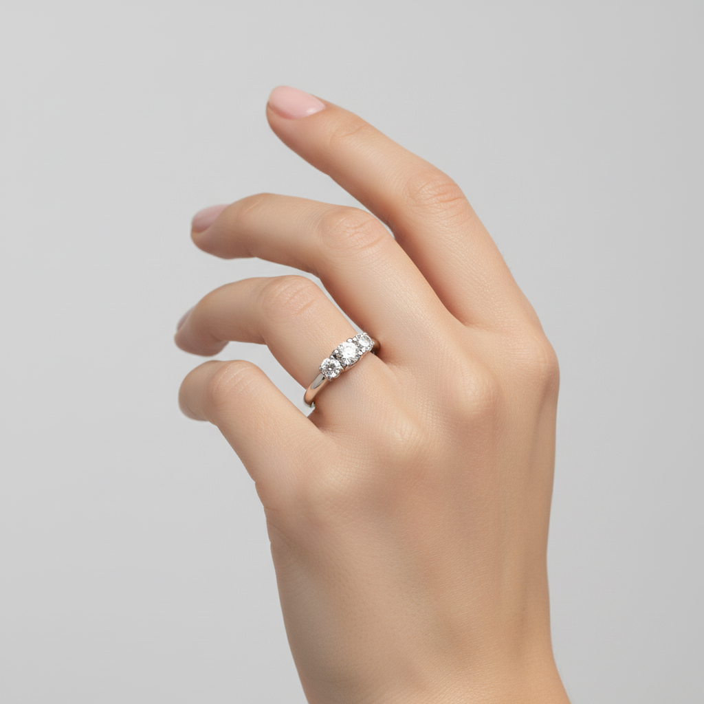 14K White Gold Diamond Ring - 0.70ct