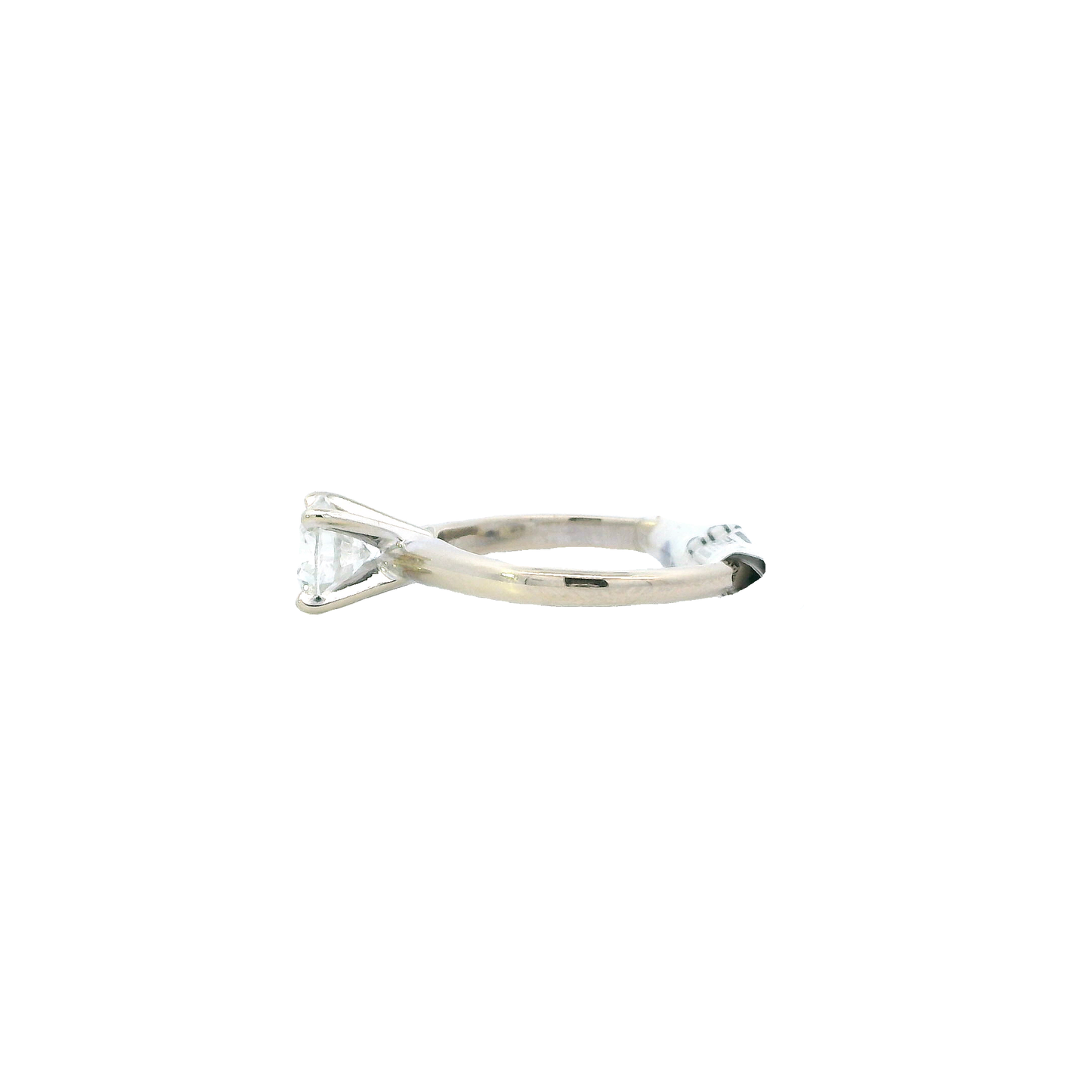 14K White Gold Diamond Solitaire Ring - 1.02ct