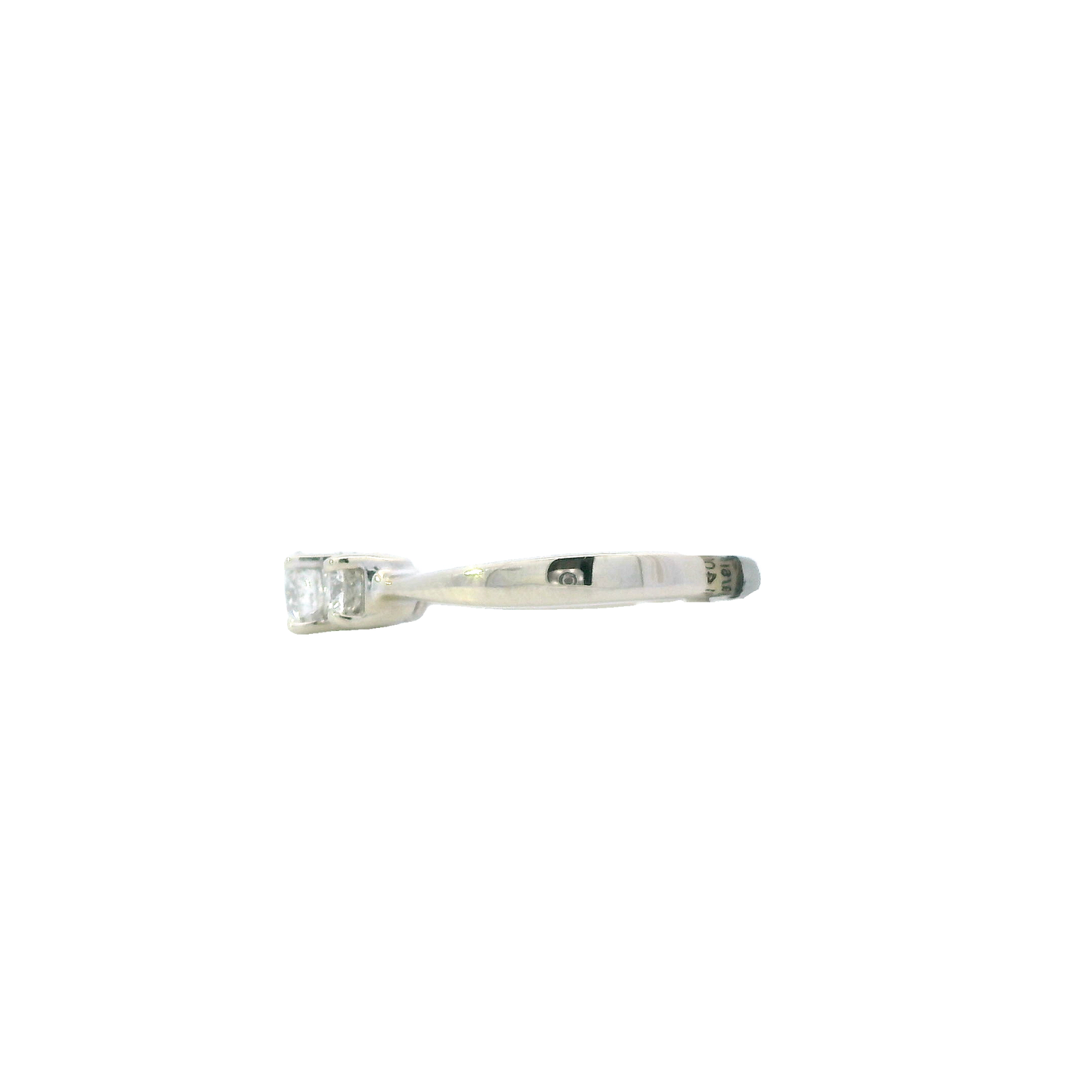 14K White Gold Diamond Womens Ring - 0.71ct