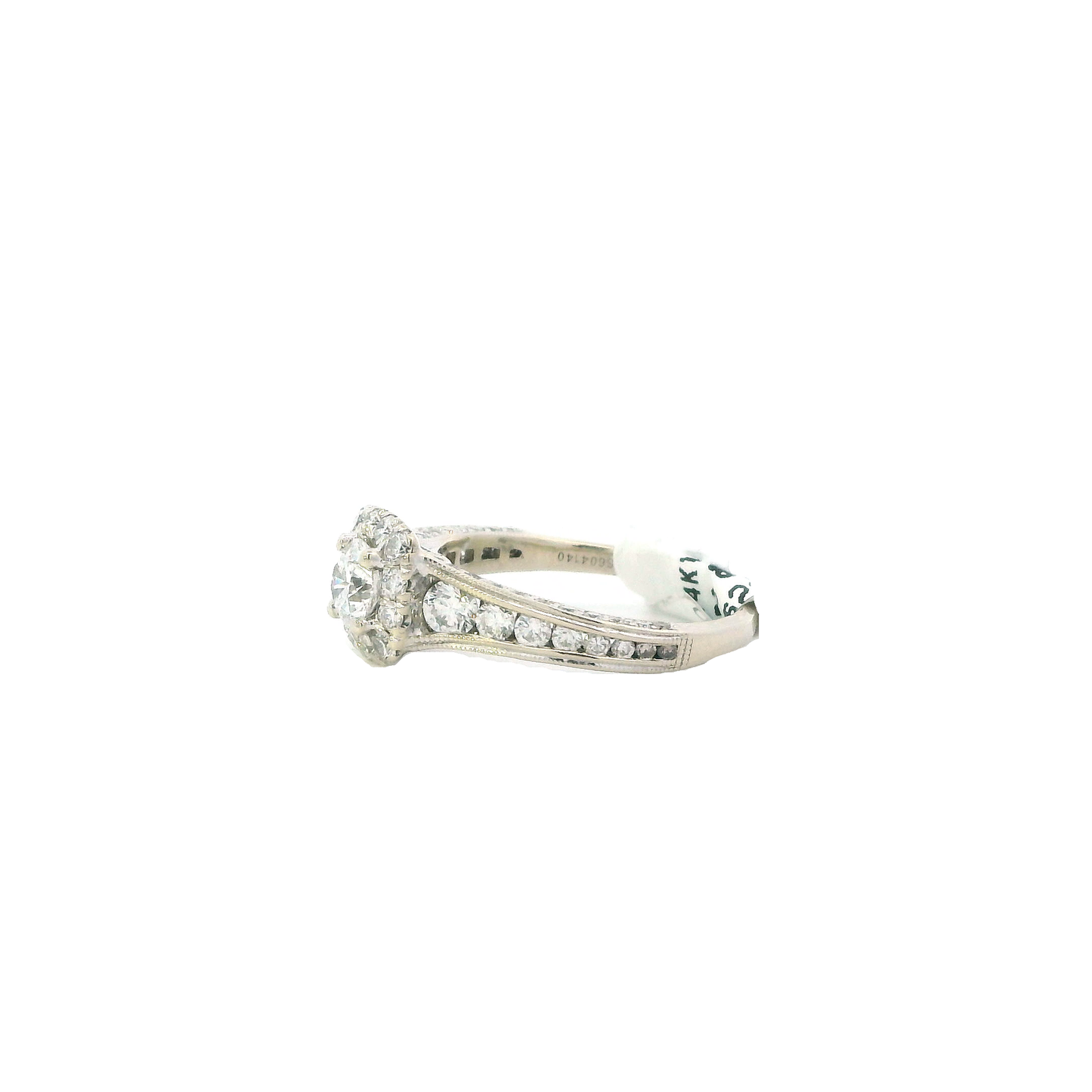 14K White Gold Women's Diamond Ring - 1.53ct