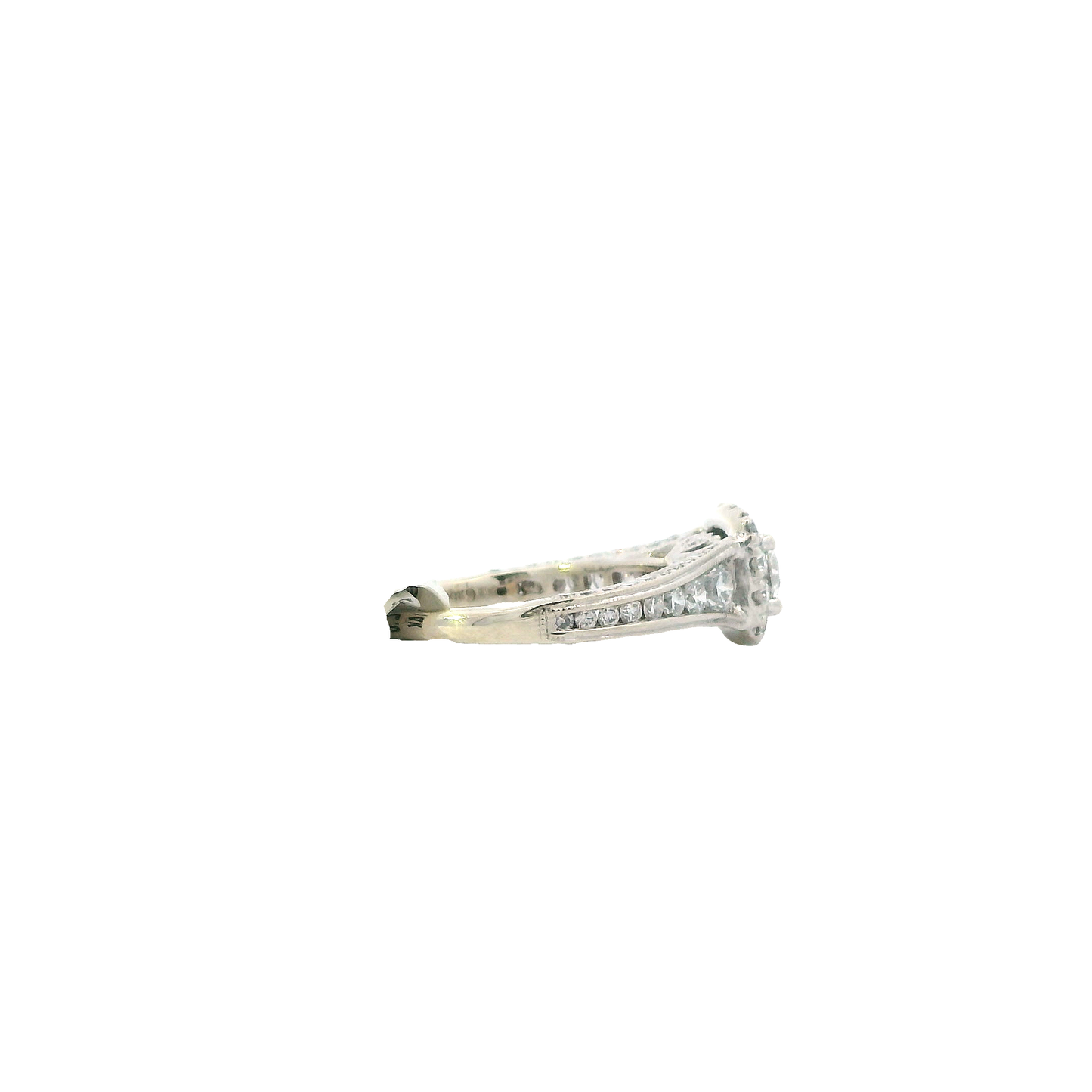 14K White Gold Women's Diamond Ring - 1.53ct