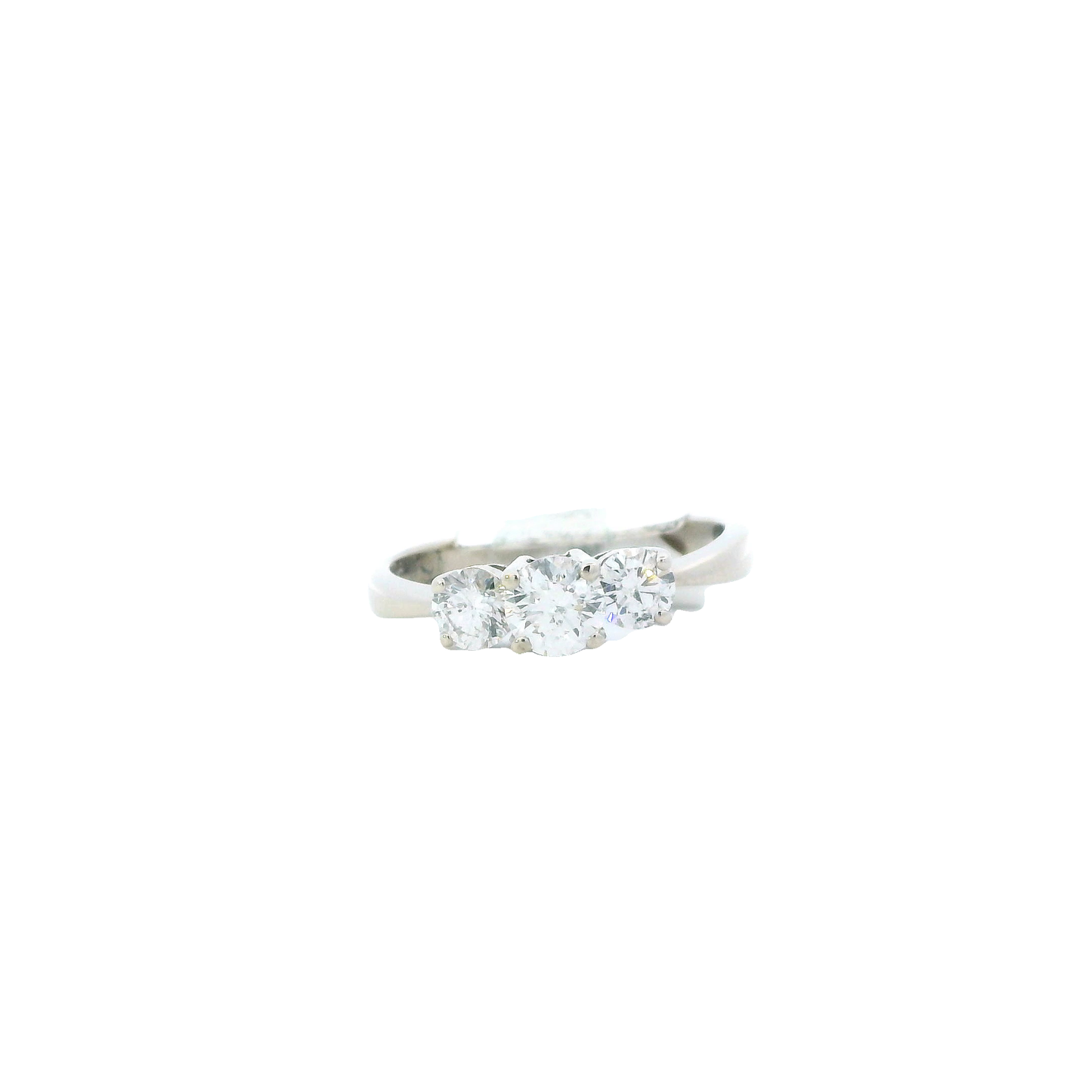 14K White Gold Diamond Womens Ring - 0.71ct