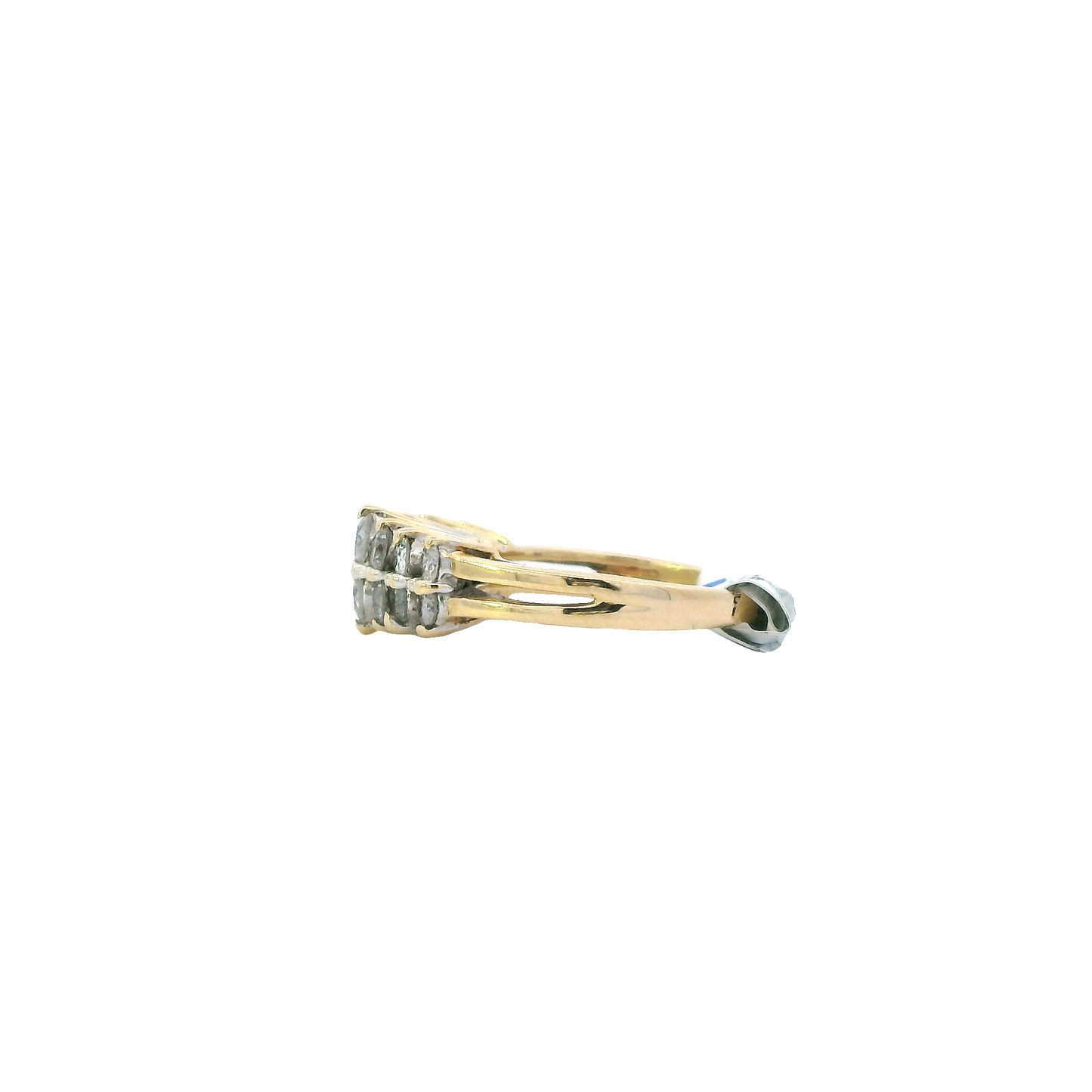 14K Yellow Gold Diamond Womens Ring - 0.95ct