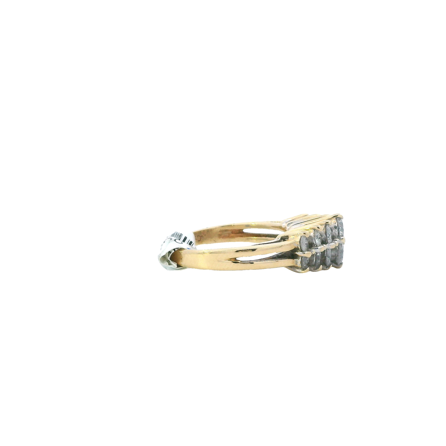 14K Yellow Gold Diamond Womens Ring - 0.95ct