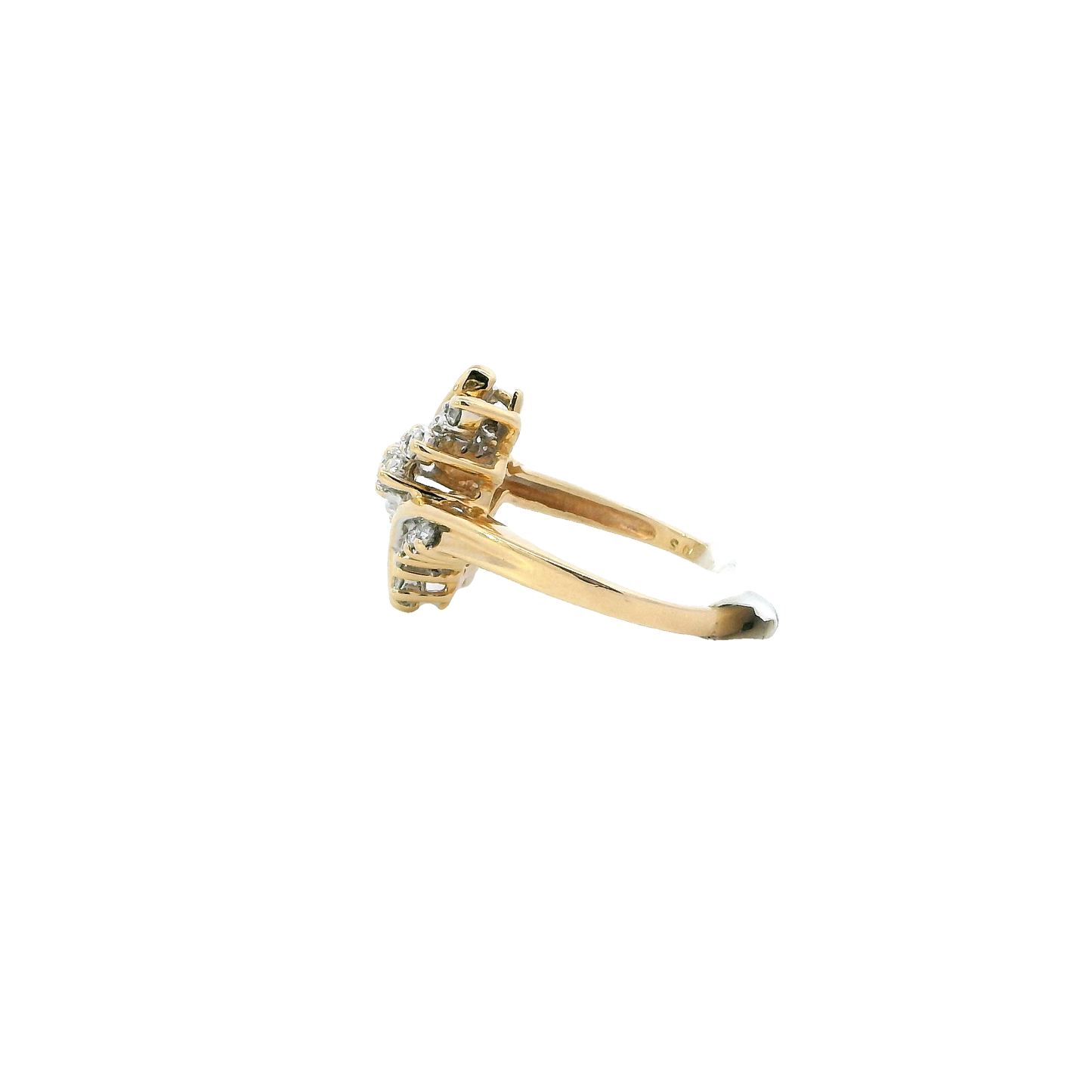 14K Yellow Gold Diamond Womens Ring - 0.50ct