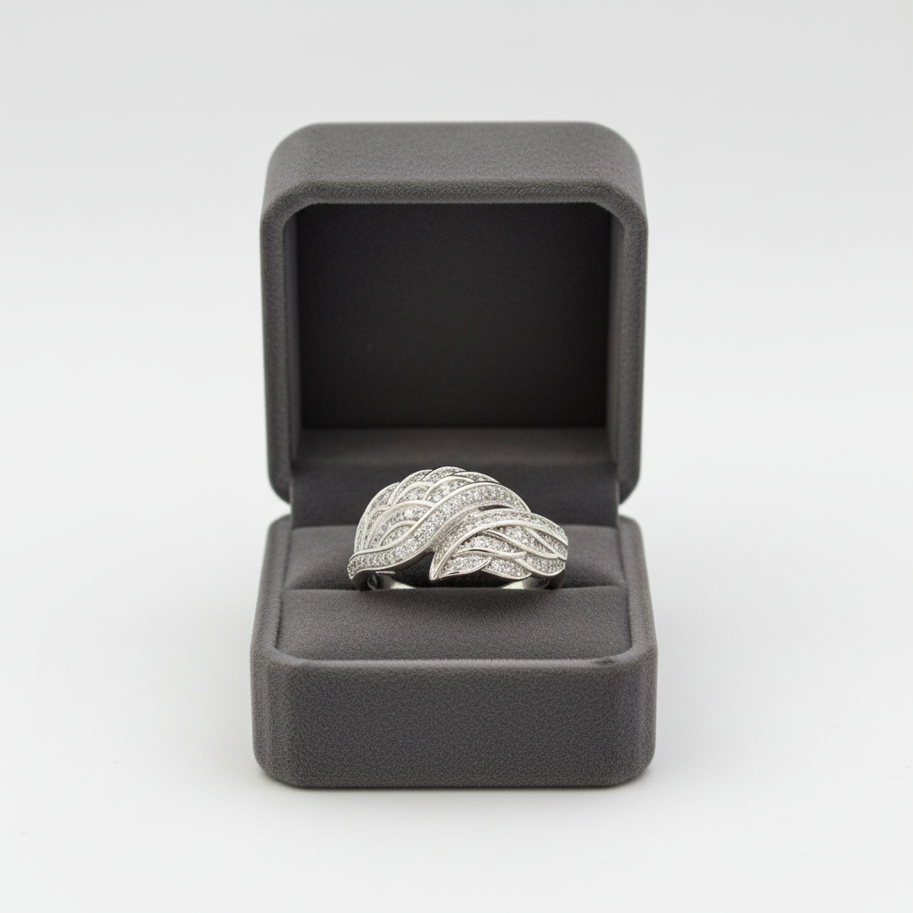 14K White Gold Diamond Womens Ring - 0.31ct