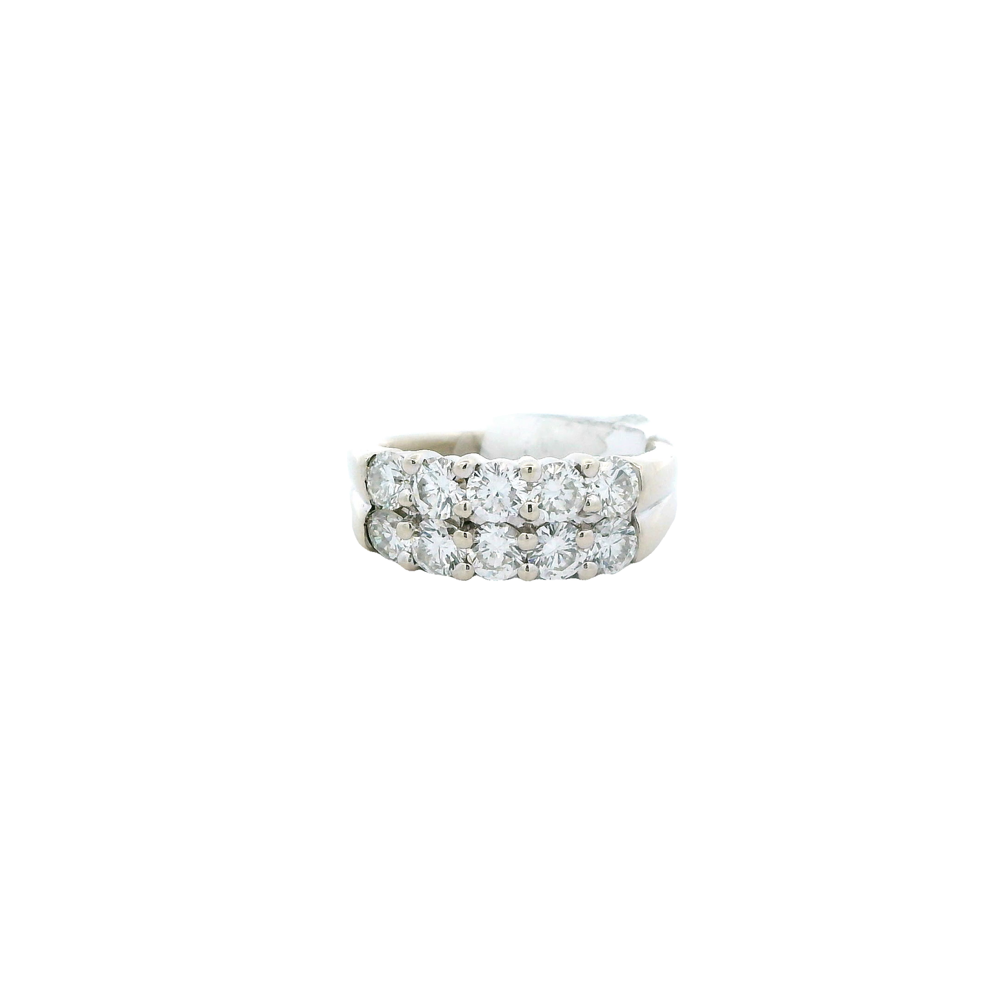 14K White Gold Diamond Womens Ring - 1.88ct