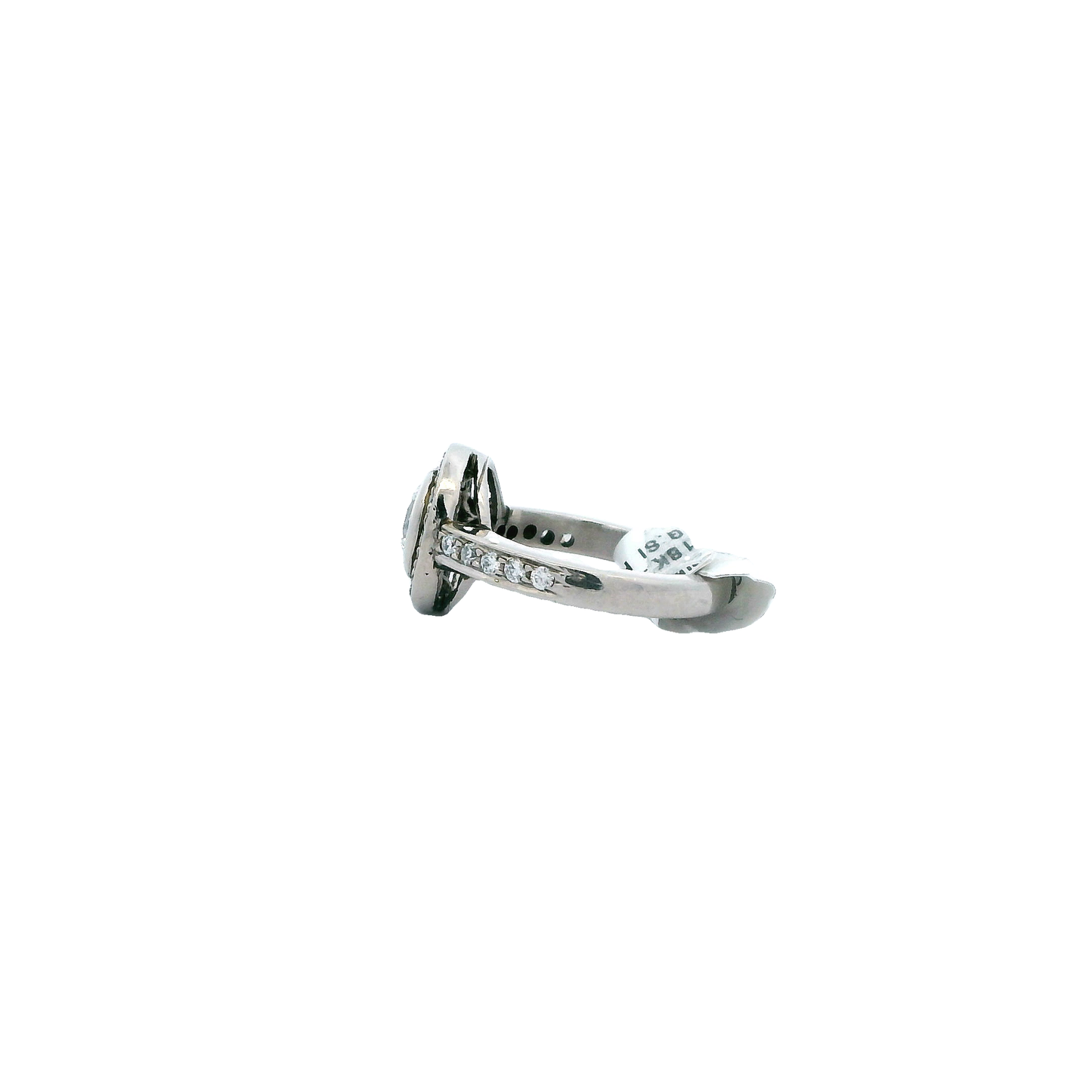 18K White Gold Diamond Womens Ring - 0.93ct