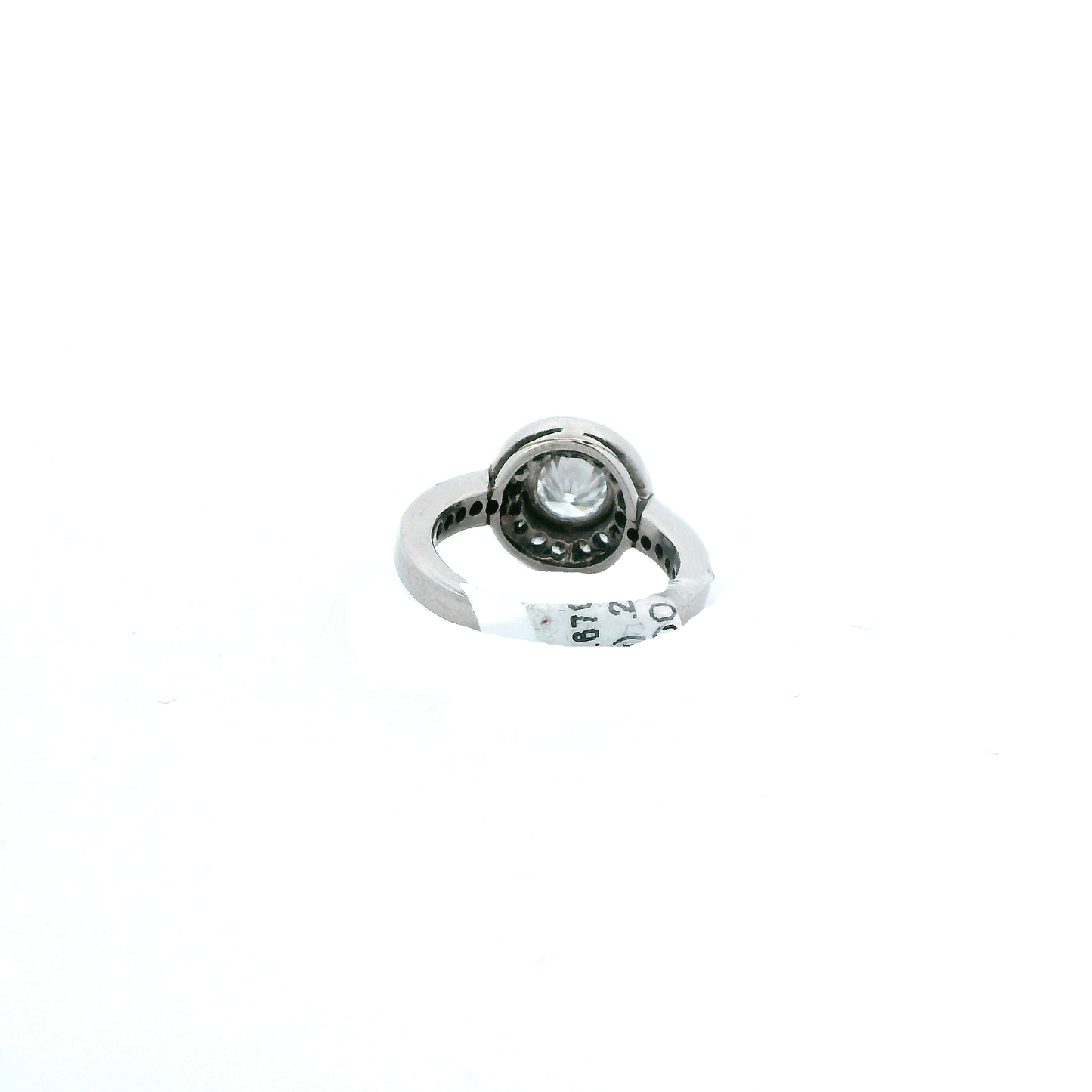 18K White Gold Diamond Womens Ring - 0.93ct