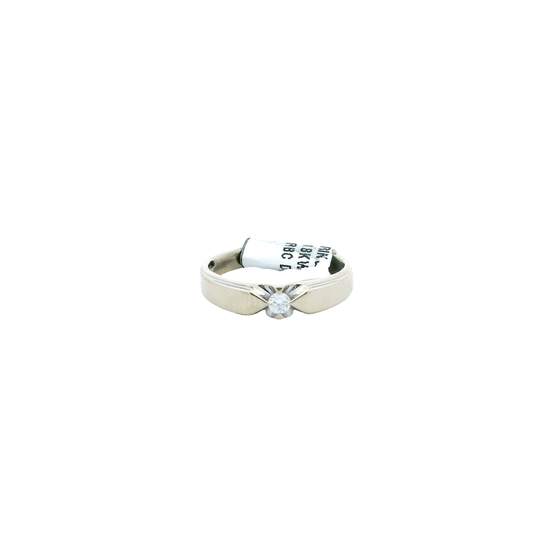 18K White Gold Diamond Ring - 0.10ct