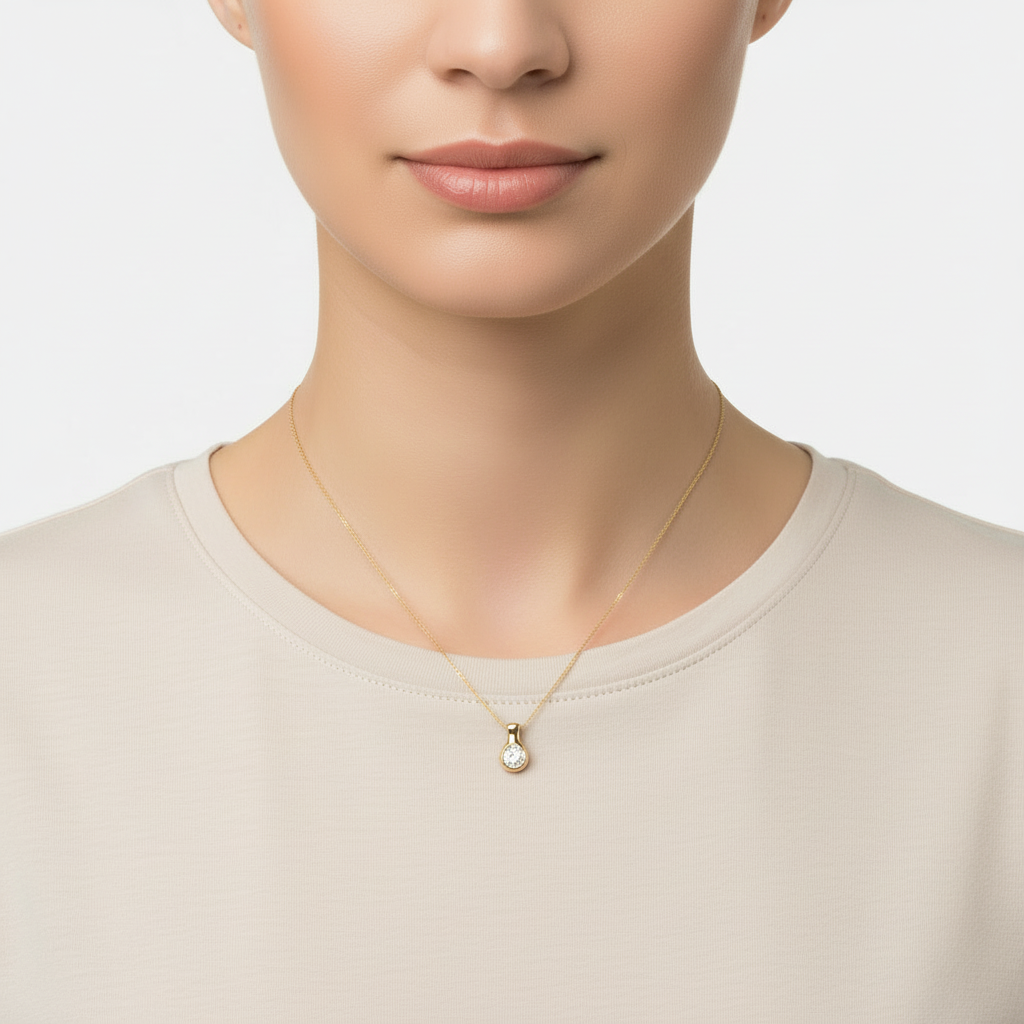 14K Yellow Gold Solitaire Diamond - 0.51ct