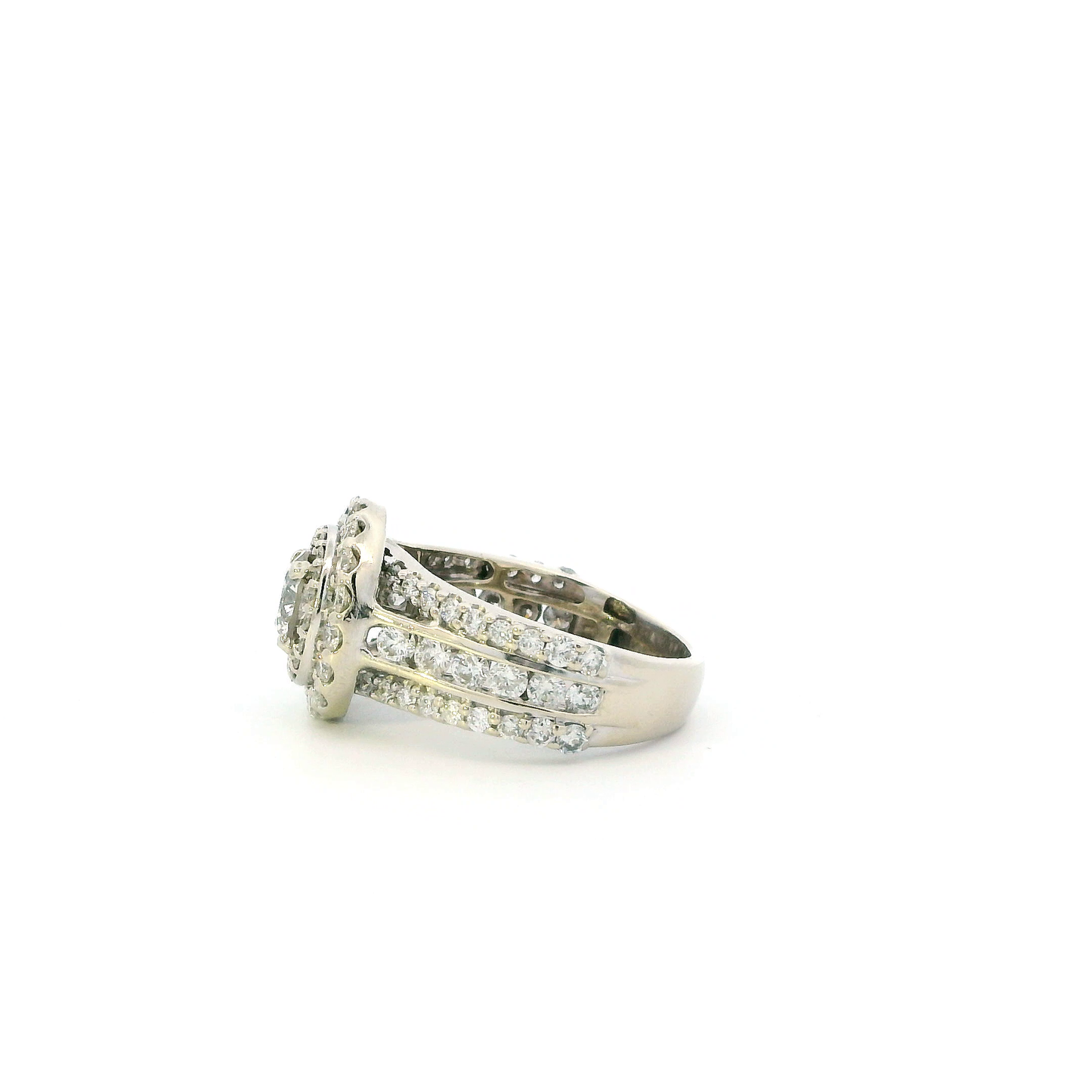 14K Yellow Gold Diamond Womens Ring - 2.47ct