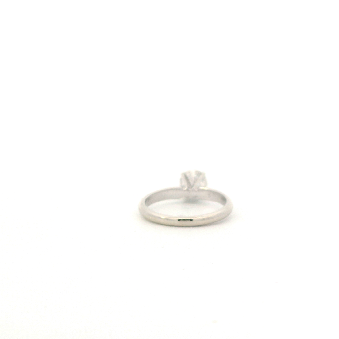 14K White Gold Solitaire Diamond Ring - 0.80ct