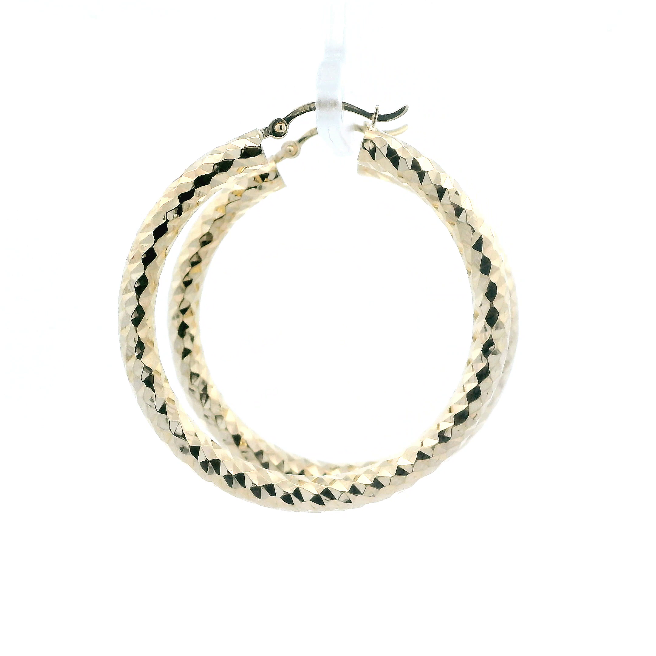 14K Yellow Gold Hoop Earrings