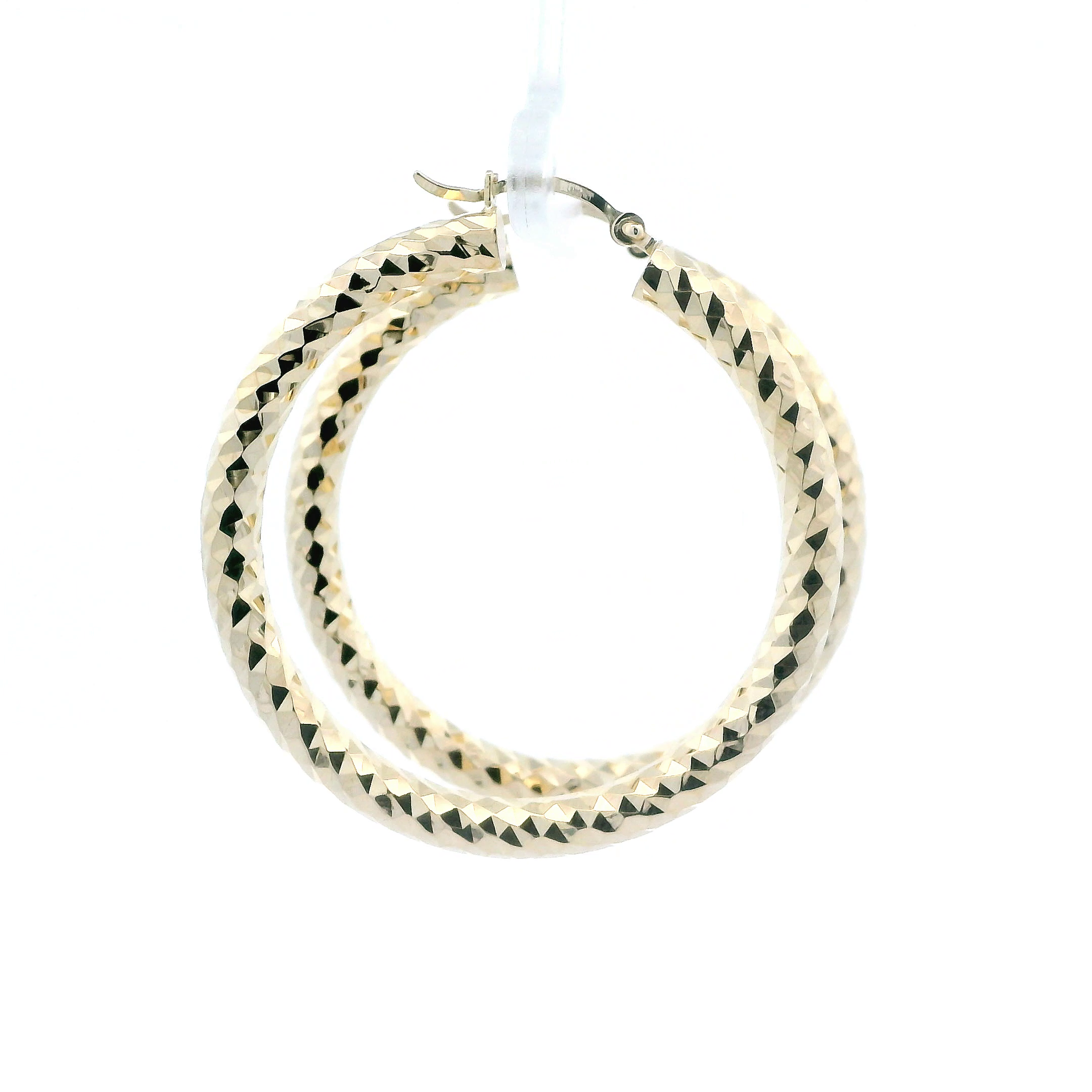 14K Yellow Gold Hoop Earrings