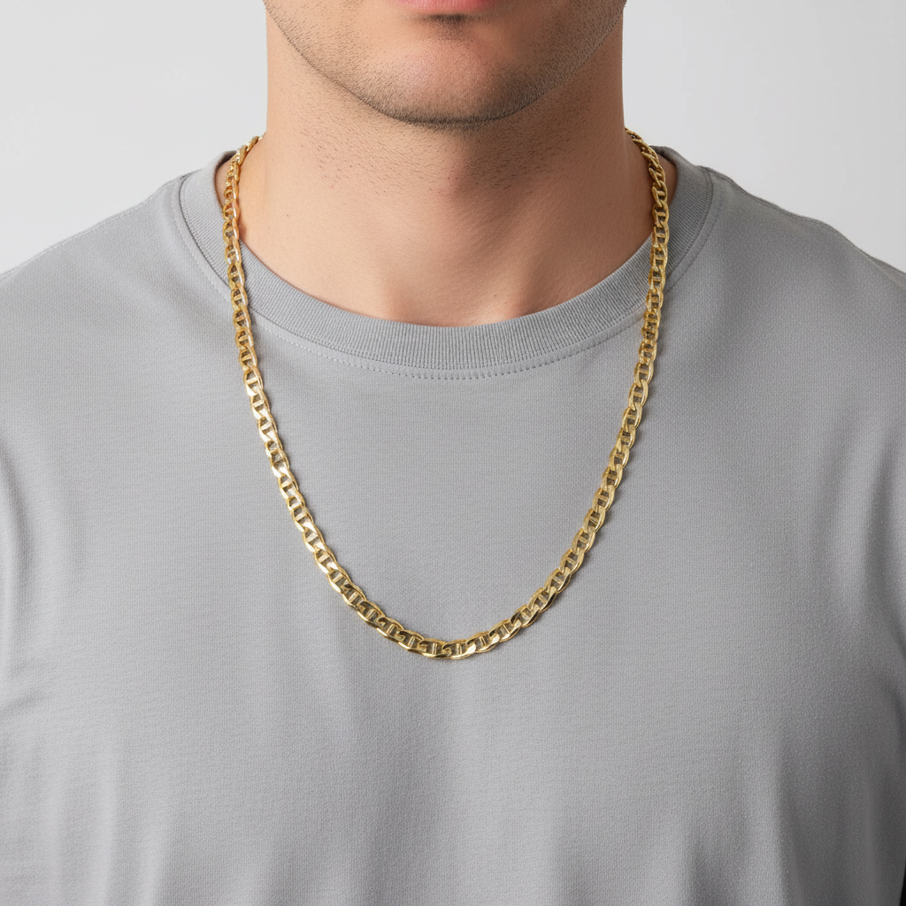 14K Yellow Gold 30" Mariner Chain