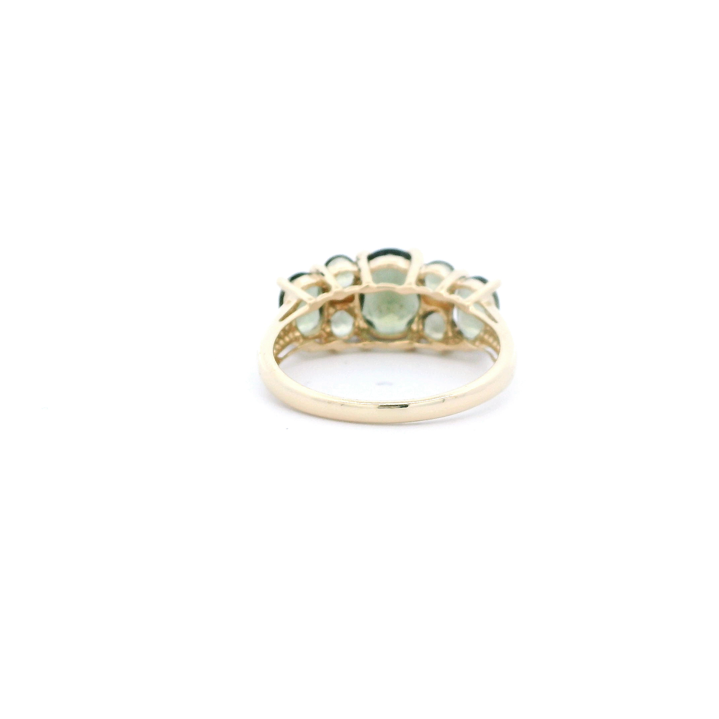 14K Yellow Gold Womens Peridot Ring