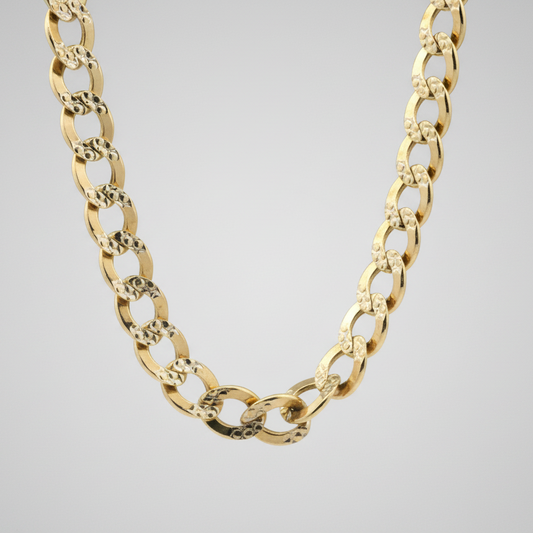 14K Yellow Gold 25.5" Curb Chain