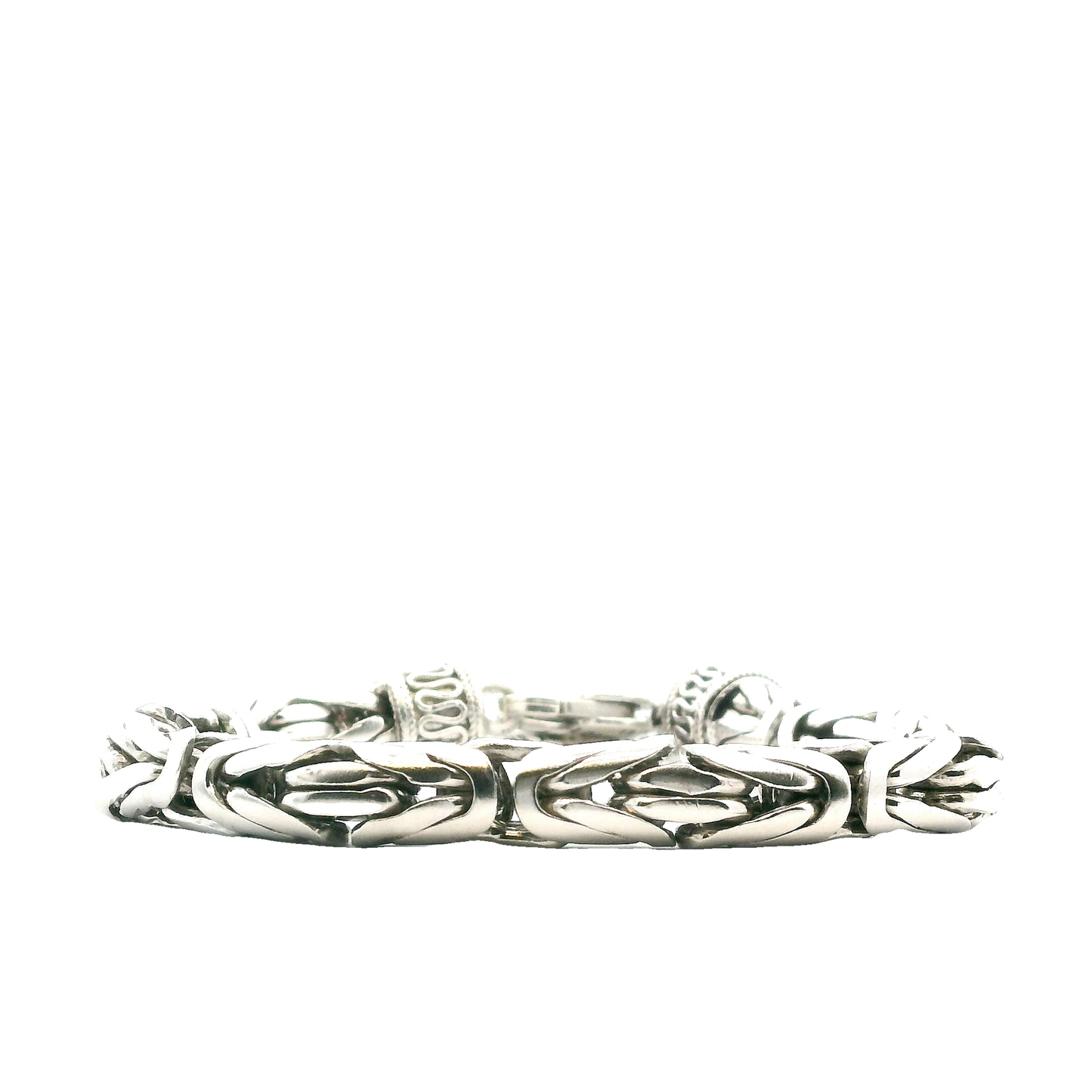 Sterling Silver Byzantine Link Bracelet