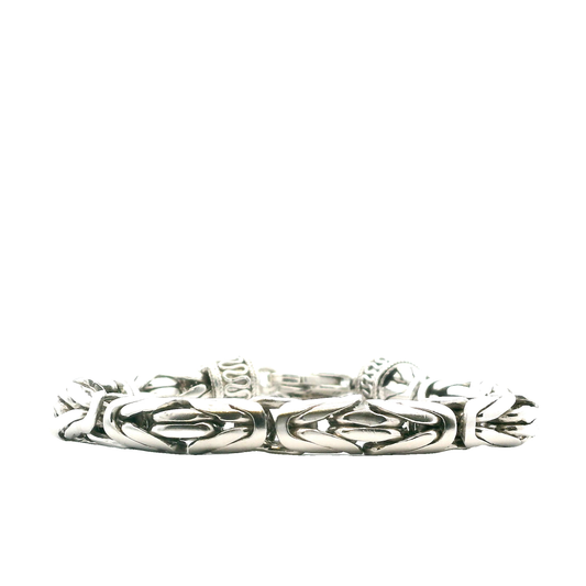 Sterling Silver Byzantine Link Bracelet