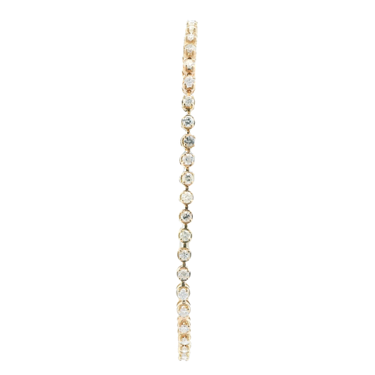 14K Yellow Gold Diamond Tennis Bracelet - 1.72ct