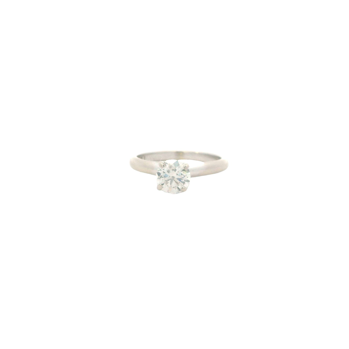 14K White Gold Solitaire Diamond Ring - 0.80ct