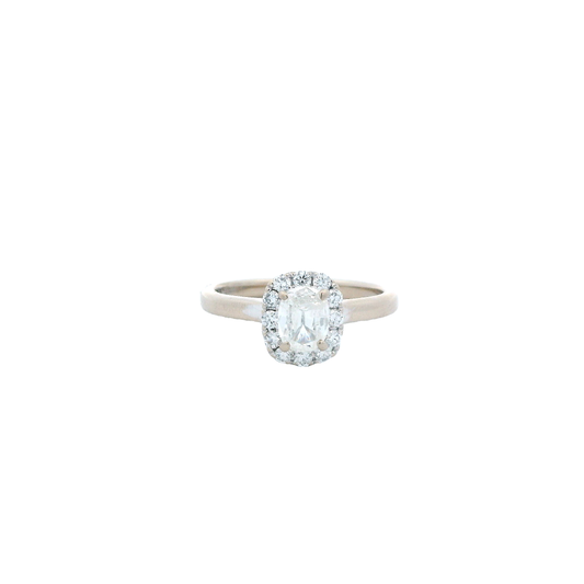 18K White Gold Diamond Womens Ring - 0.78ct