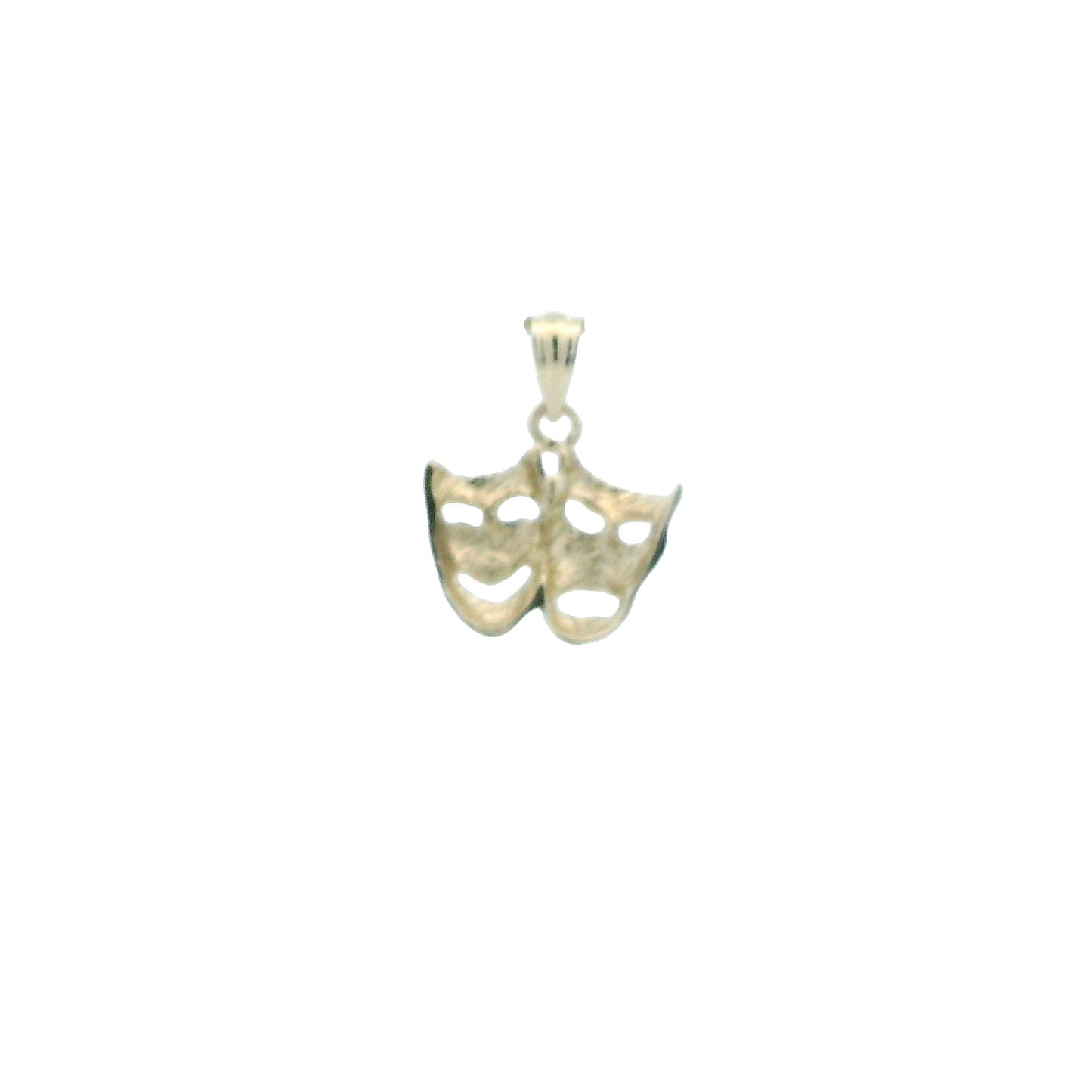 10K Yellow Gold Comedy & Tragedy Pendant