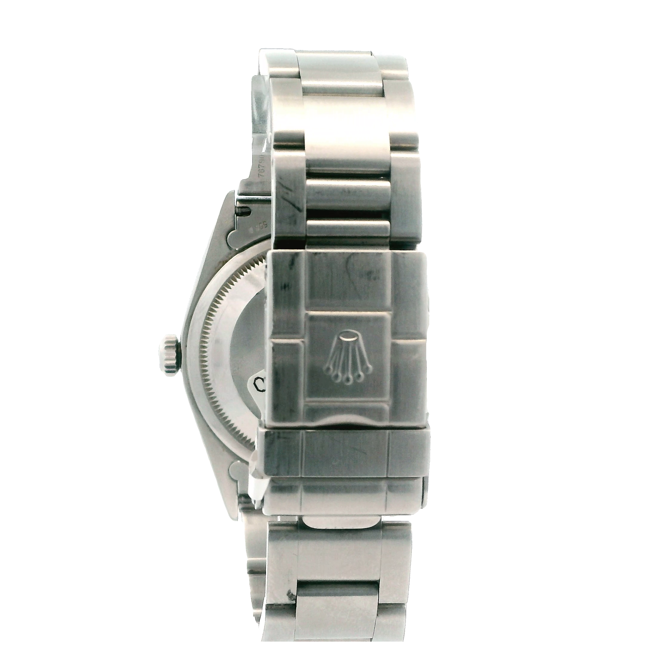 Rolex Explorer Black Face Smooth Bezel Wrist Watch