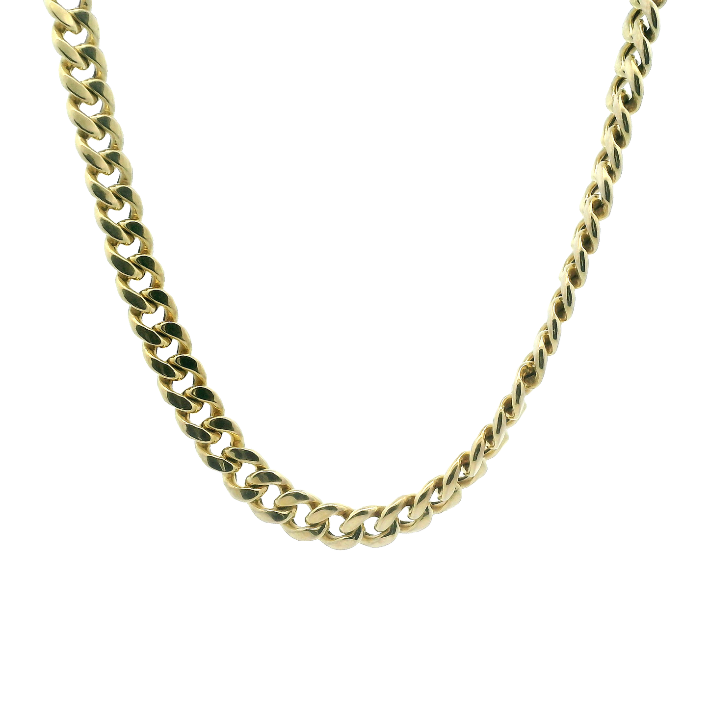 10K Yellow Gold 18" Cuban Chain