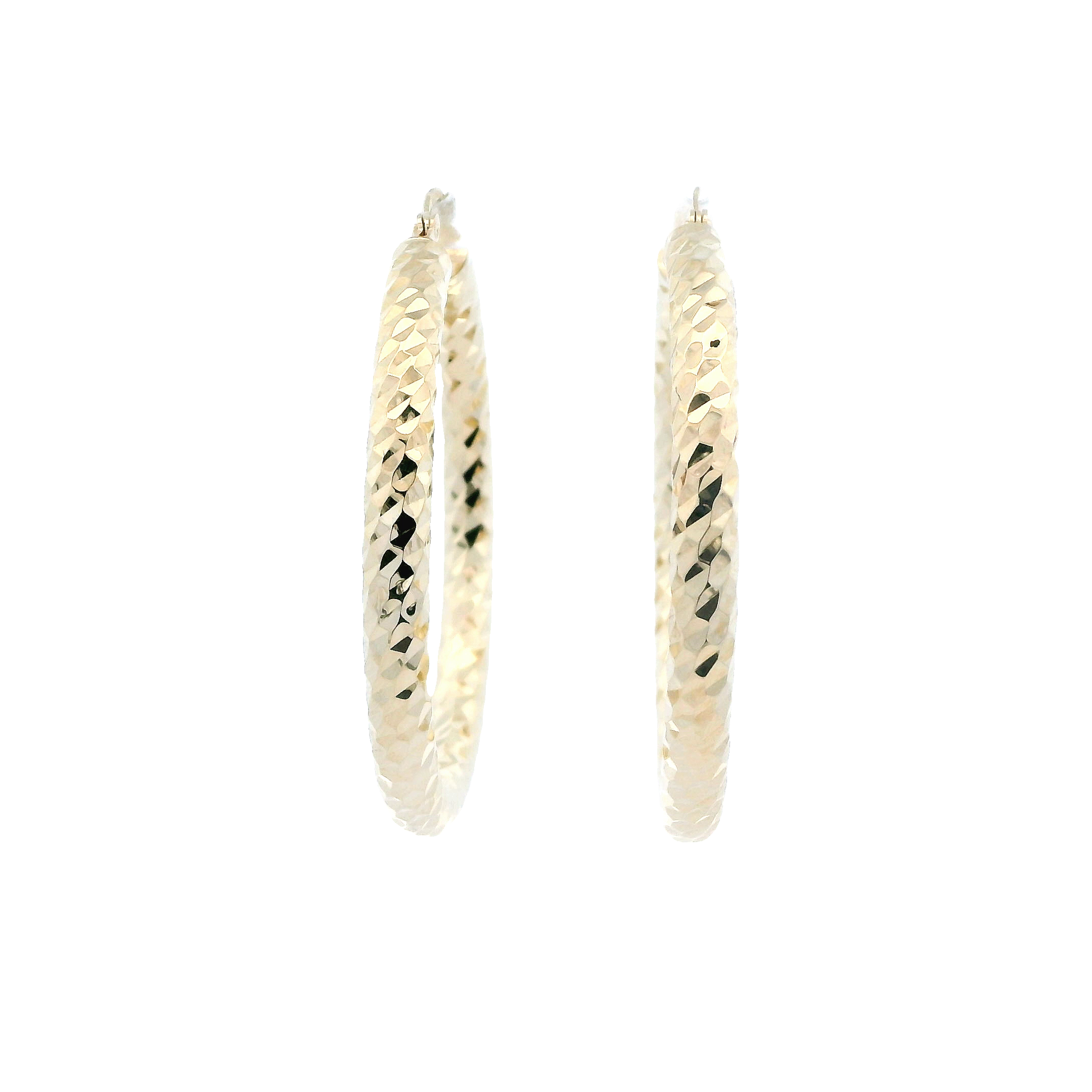 14K Yellow Gold Hoop Earrings