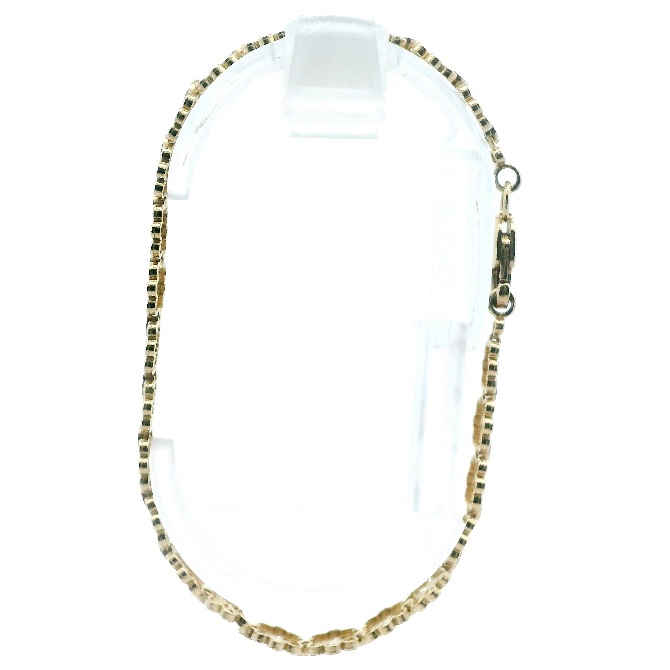 10K Yellow Gold Filigree Flower Bracelet