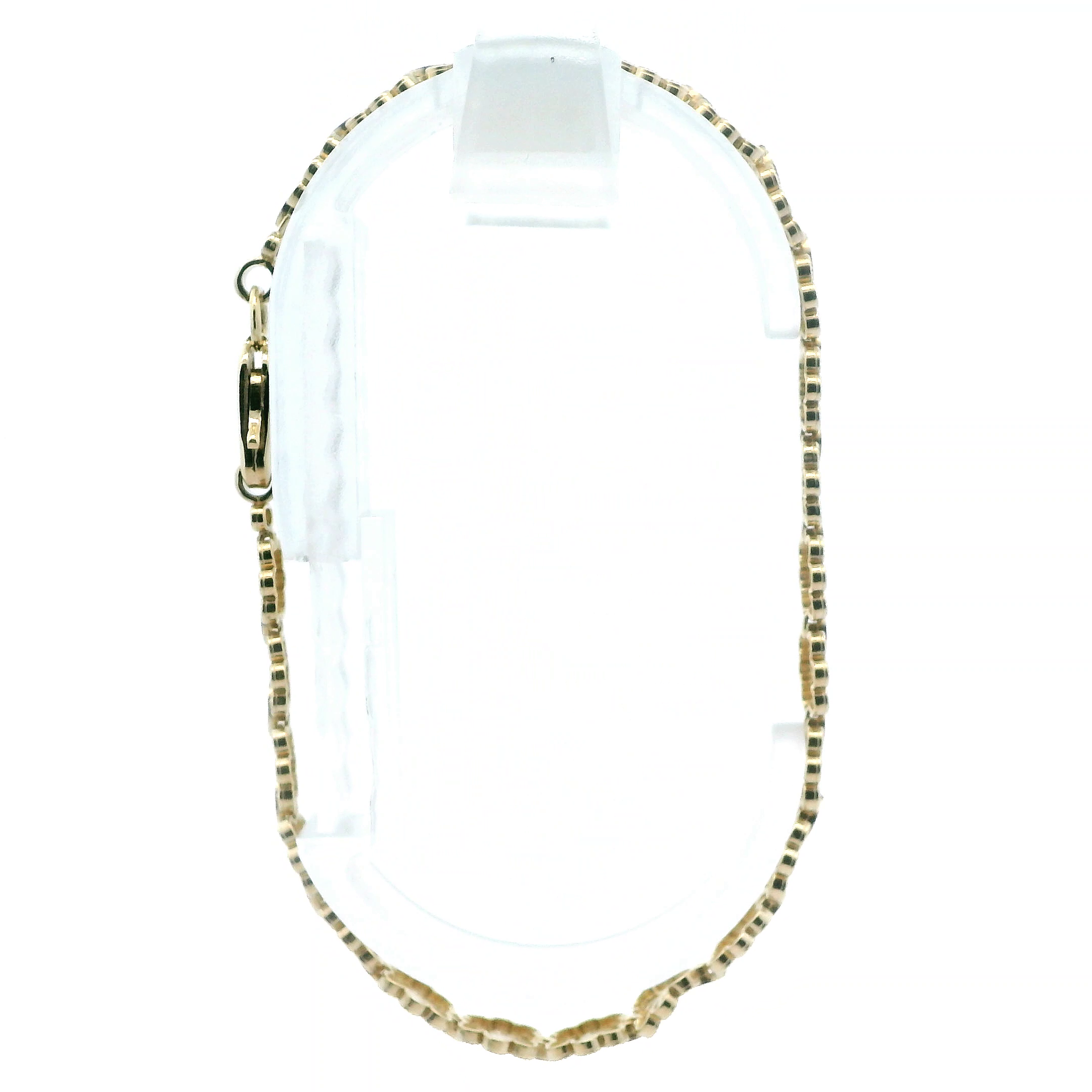 10K Yellow Gold Filigree Flower Bracelet