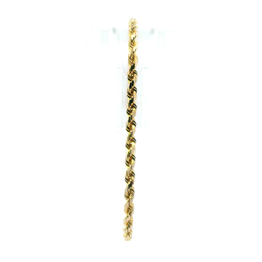 21K Yellow Gold Rope Bracelet