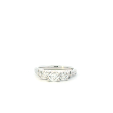 Platinum Diamond Womens Ring - 0.90ct