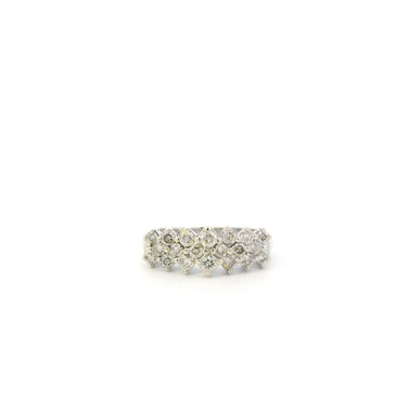 14K White Gold Diamond Womens Ring - 1.00ct