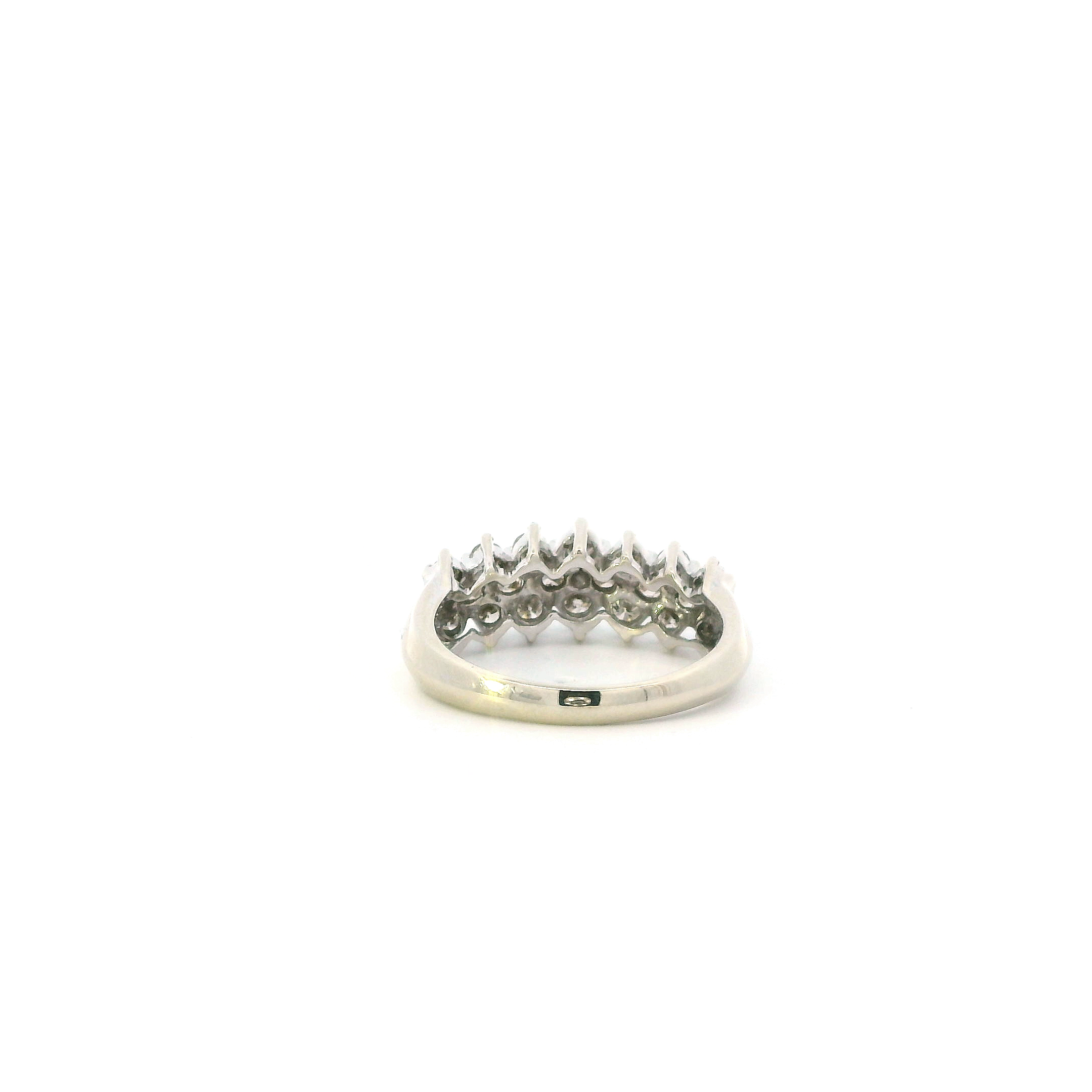 14K White Gold Diamond Womens Ring - 1.00ct