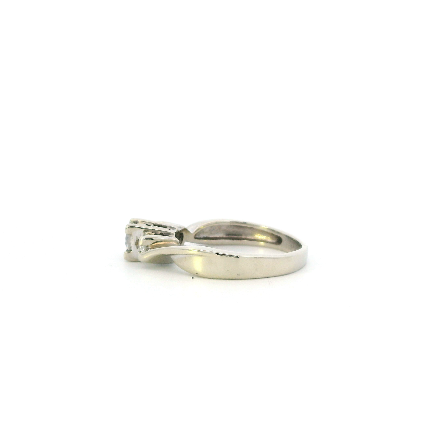 14K White Gold Diamond Womens Ring - 0.29ct