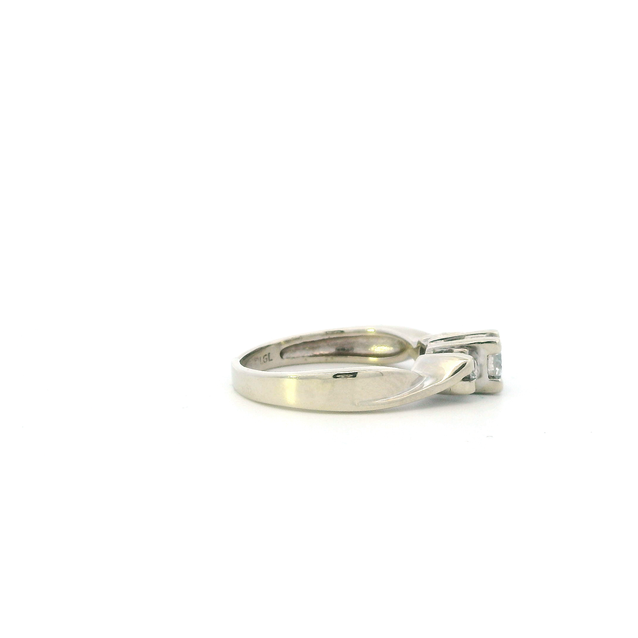 14K White Gold Diamond Womens Ring - 0.29ct