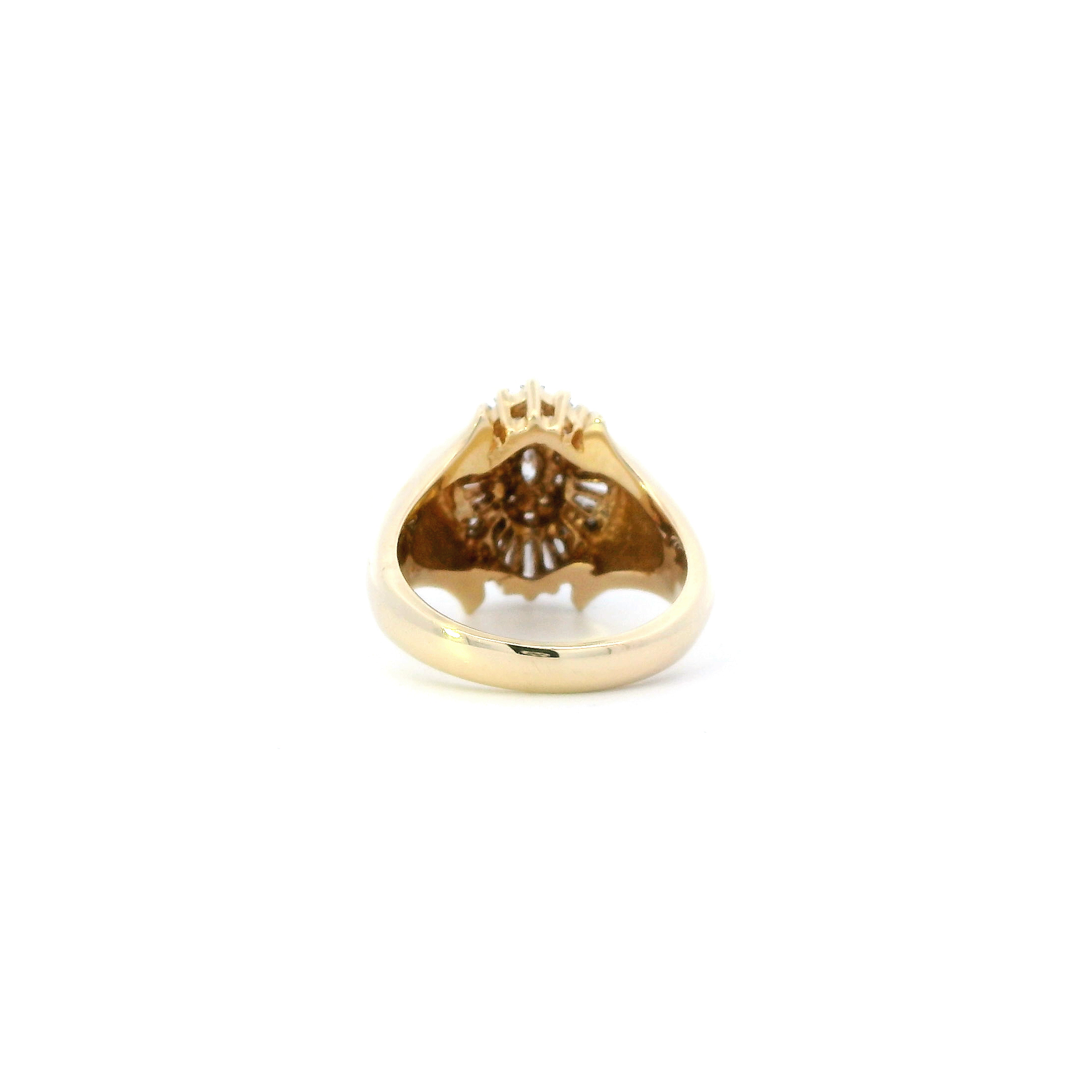 14K Yellow Gold Diamond Womens Ring - 0.39ct