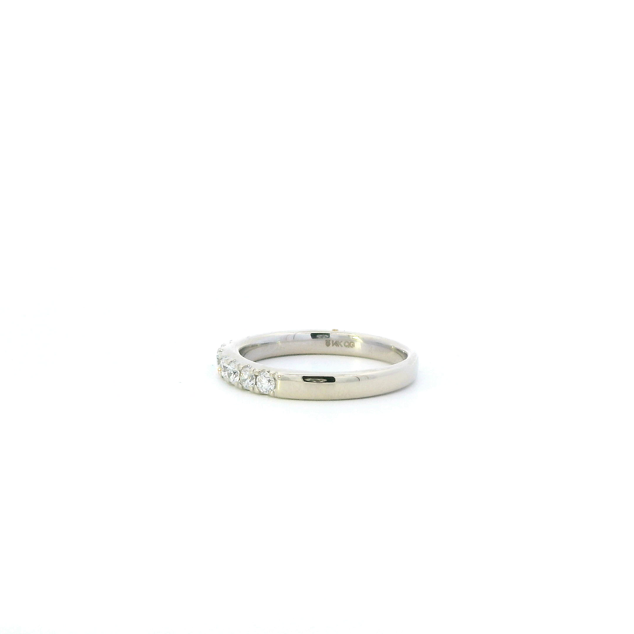 14K White Gold Lab Grown Diamond Womens Ring - 0.50ct