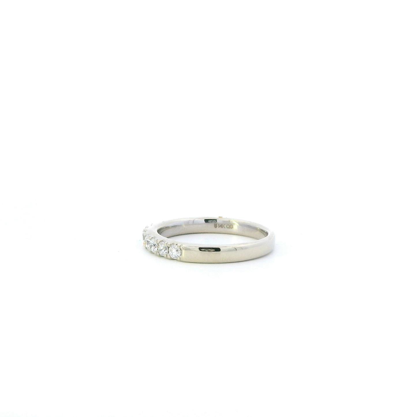 14K White Gold Lab Grown Diamond Womens Ring - 0.50ct