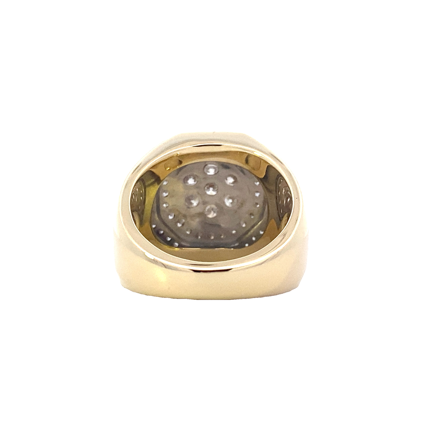 10K Yellow Gold Diamond Men's Ring - 1.69ct