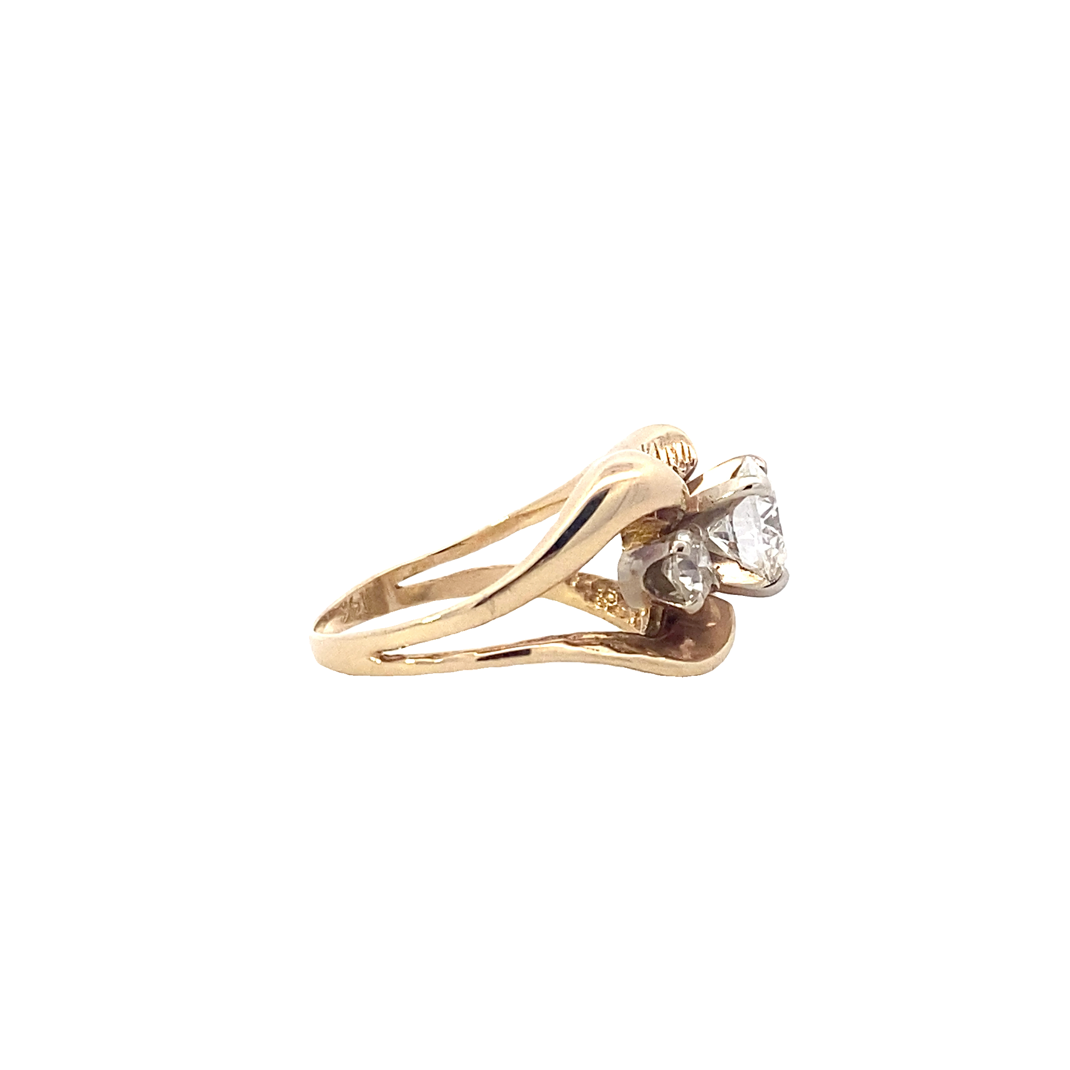 14K Yellow Gold Diamond Ring - 1.90ct
