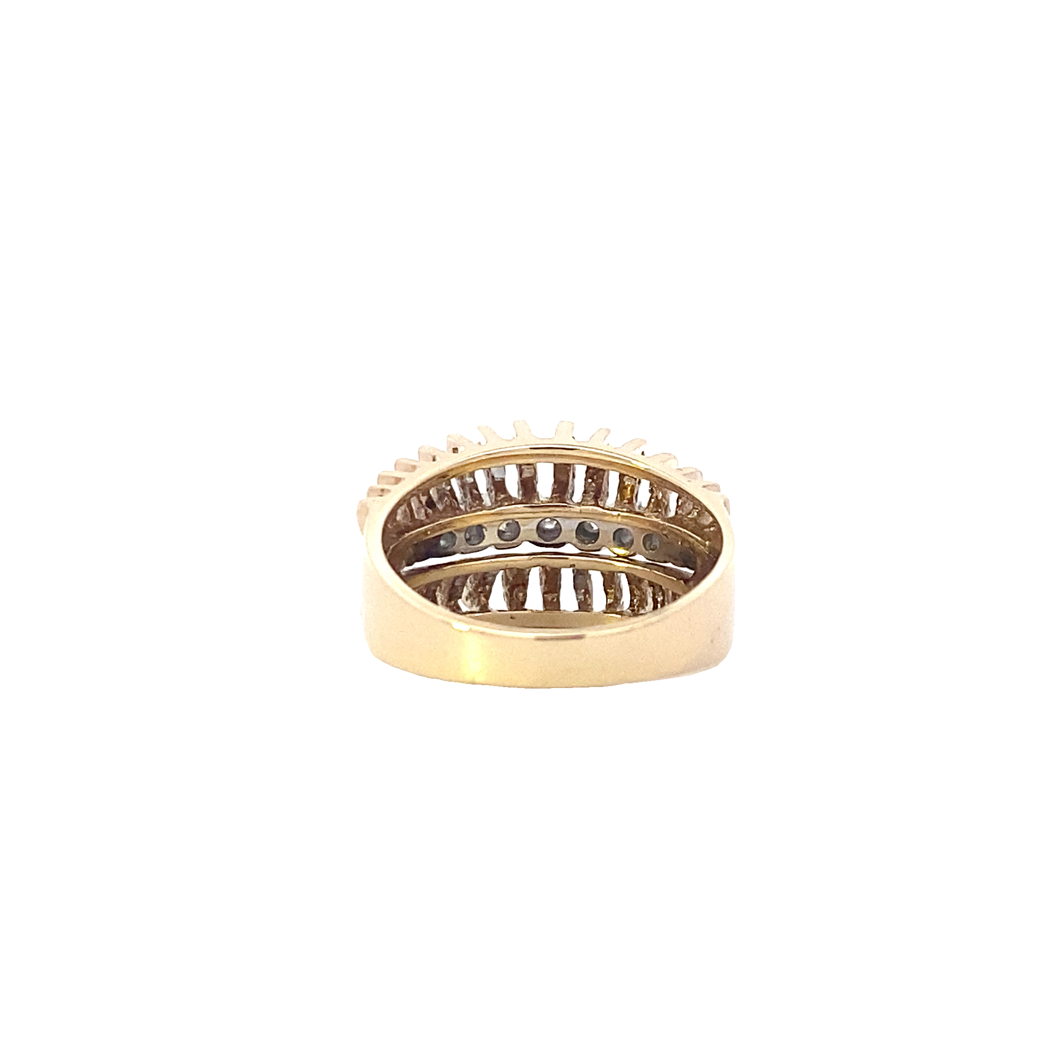 14K Yellow Gold Diamond Ring - 0.21ct