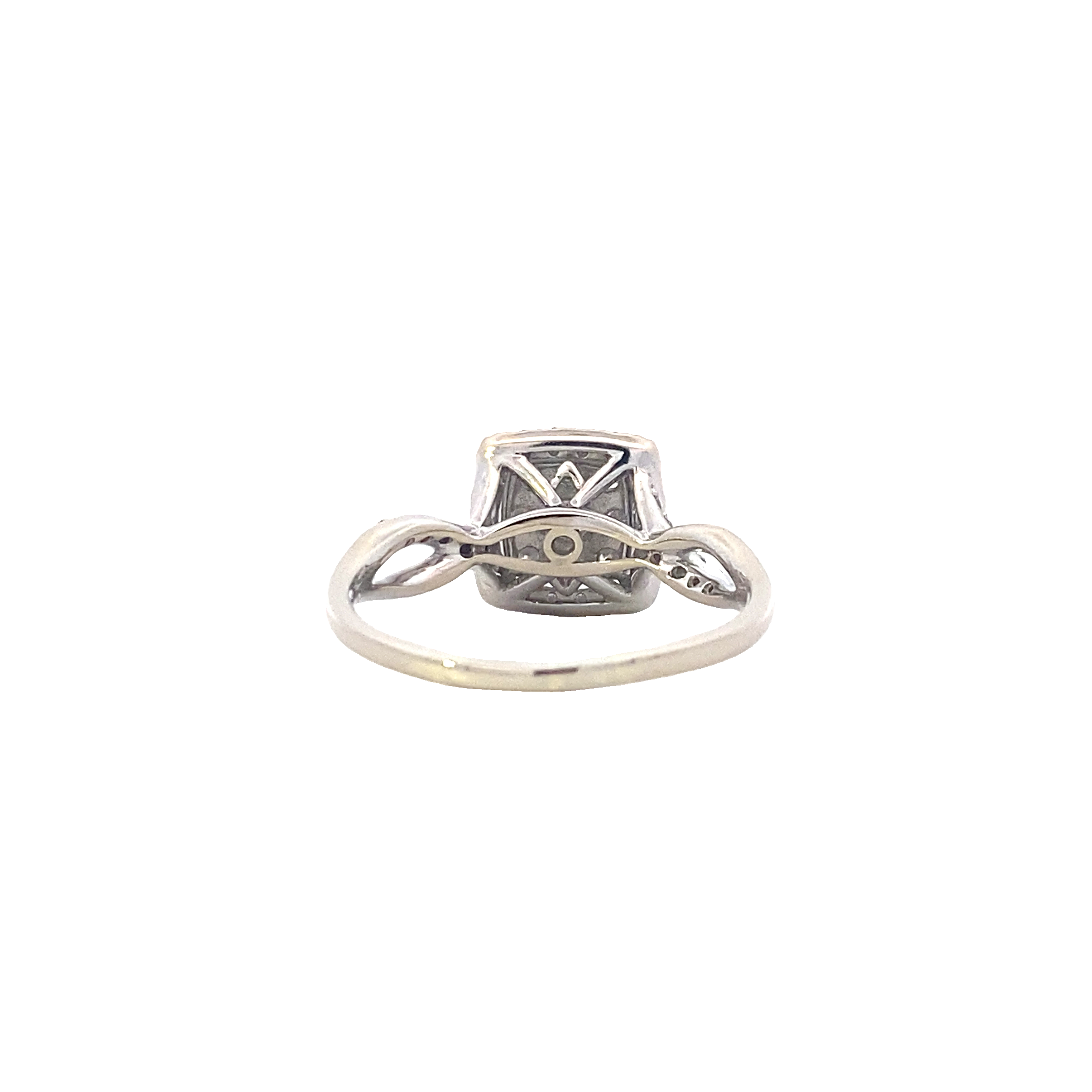 14K White Gold Diamond Women's Ring - 0.73ct