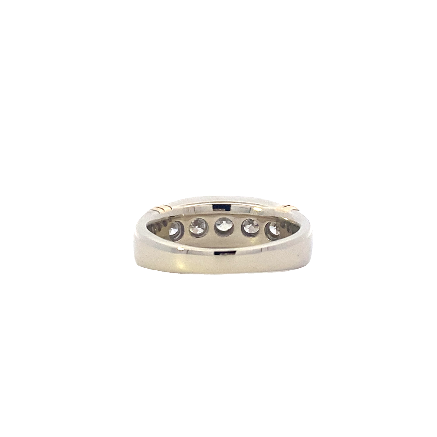 14K Yellow & White Gold Men's Diamond Ring - 1.02ct