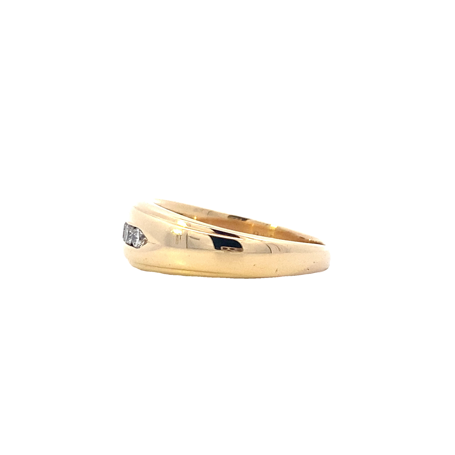 18K Yellow Gold Diamond Ring - 0.41ct