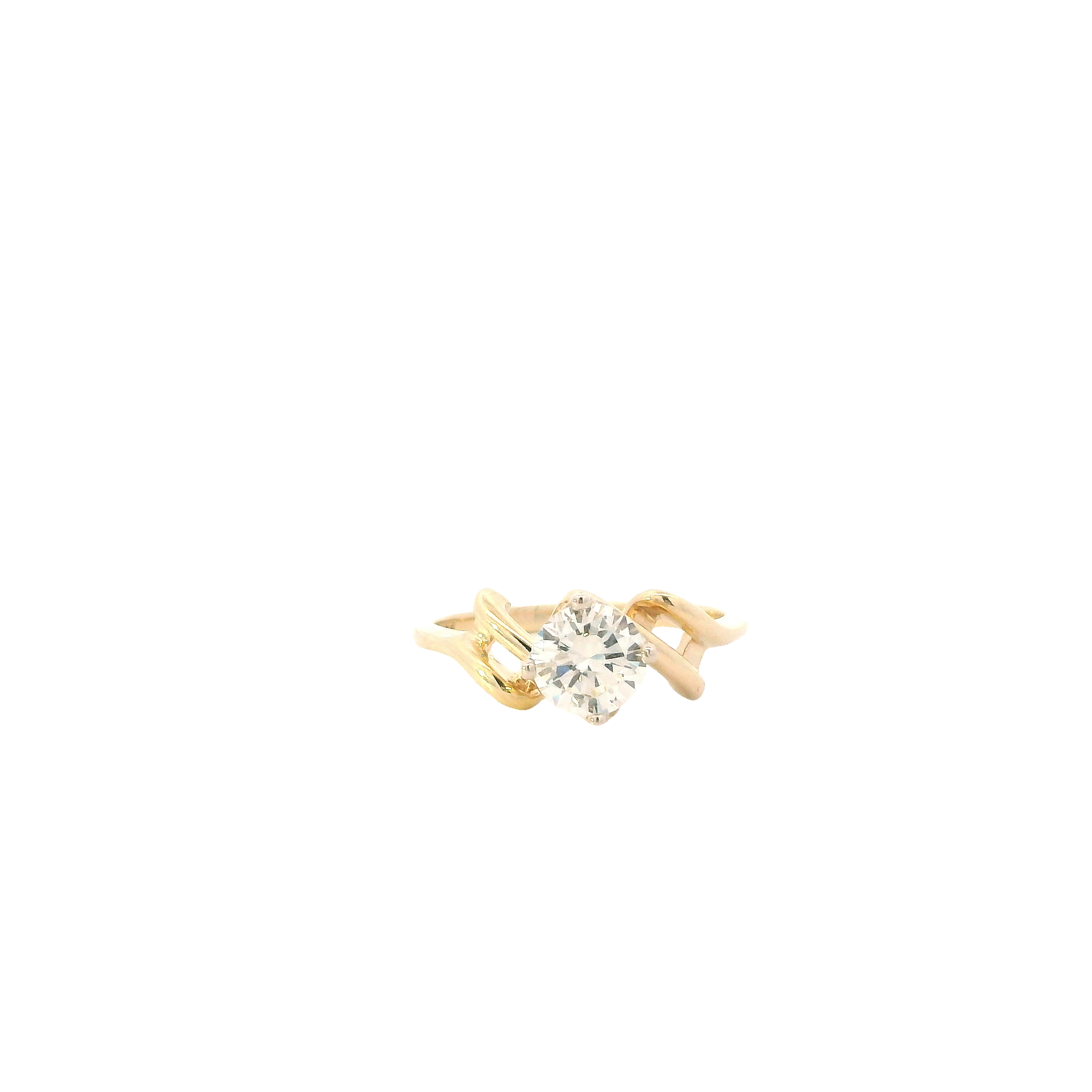 14K Yellow Gold Diamond Womens Ring -0.80ct